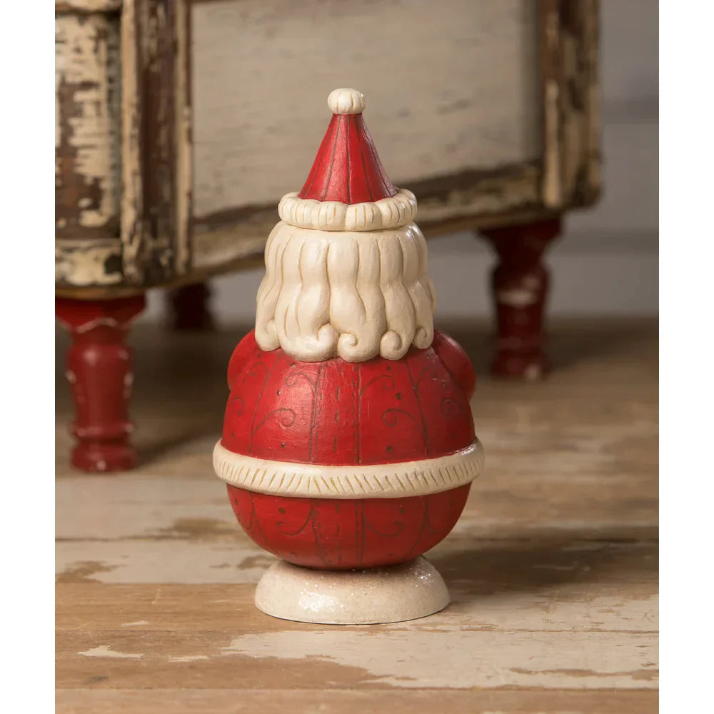St. Nick Jolly Jar by Johanna Parker for Bethany Lowe