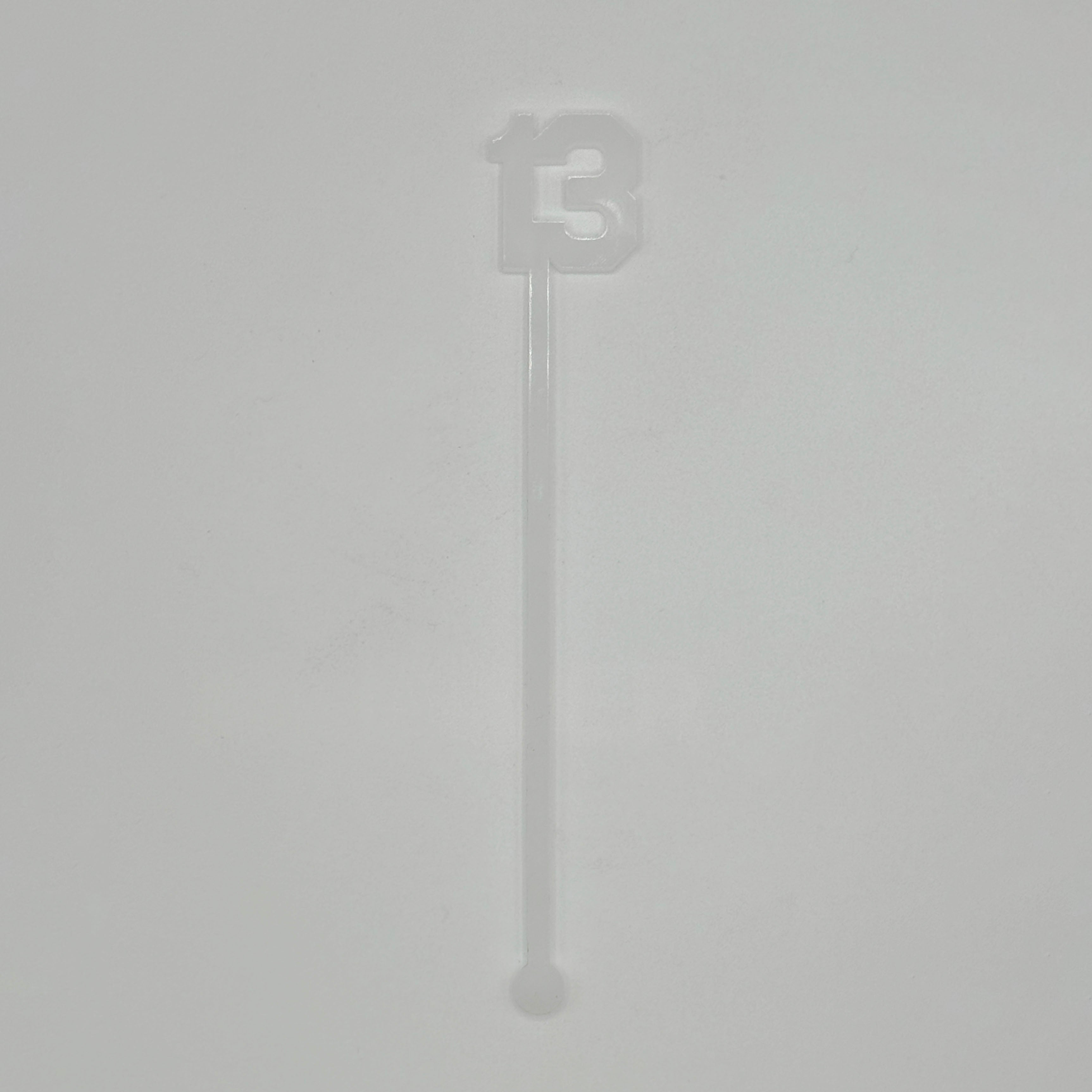 Number 13 Stir Sticks by BOBBYK