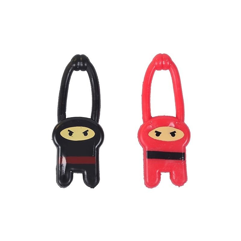 Stretchy Flying Ninjas Elastic Slingshot Toys For Boys & Girls; Great Birthday Gift & Party Favors Idea Eco-Friendly BPA-Free Materials