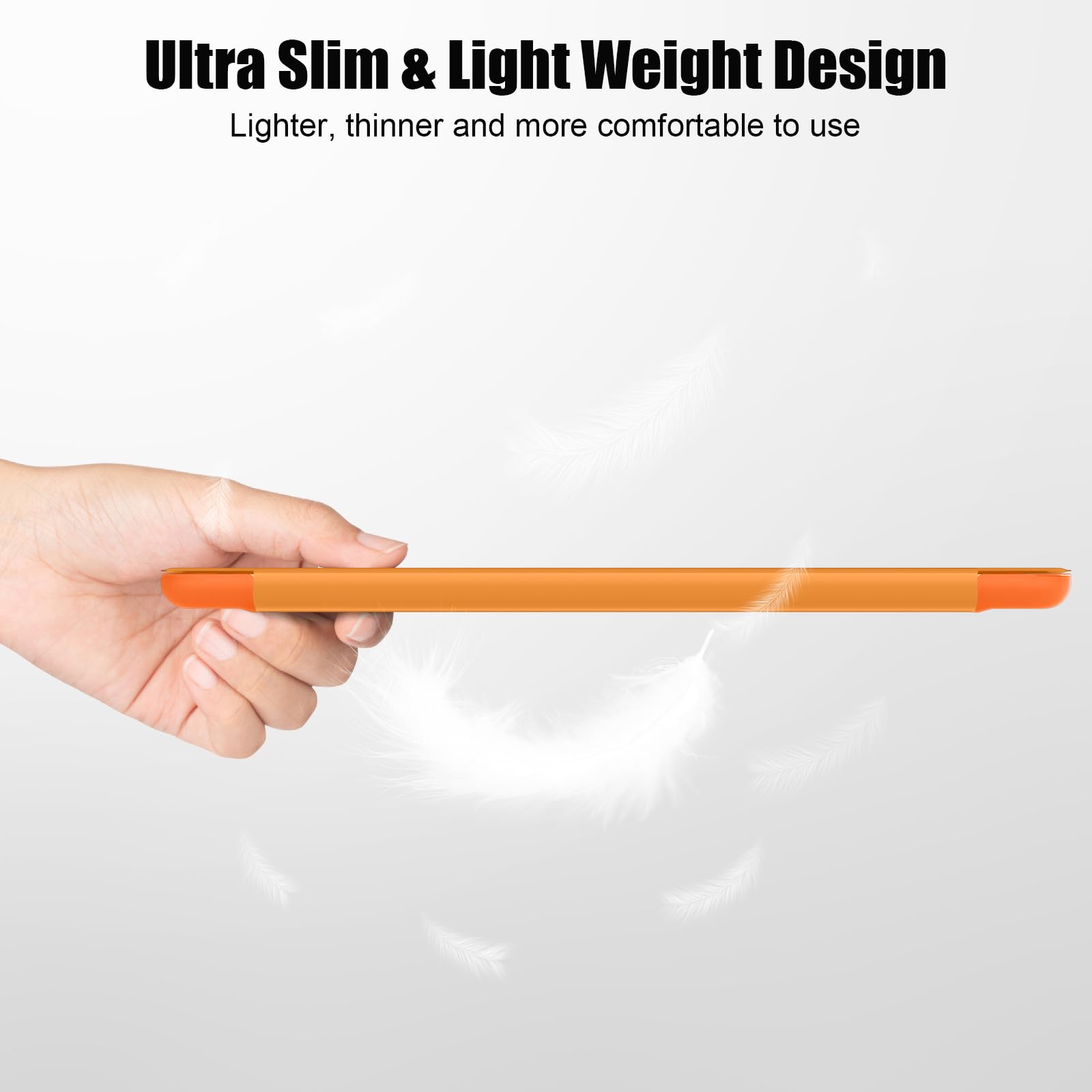 SUPFINE for 10.2 Inch iPad 9th Generation Case 2021, with [ Glass Screen Protector ]/ iPad 8th/7th Generation Case 2020/2019, Slim Stand Translucent Back Shell Cover, Black