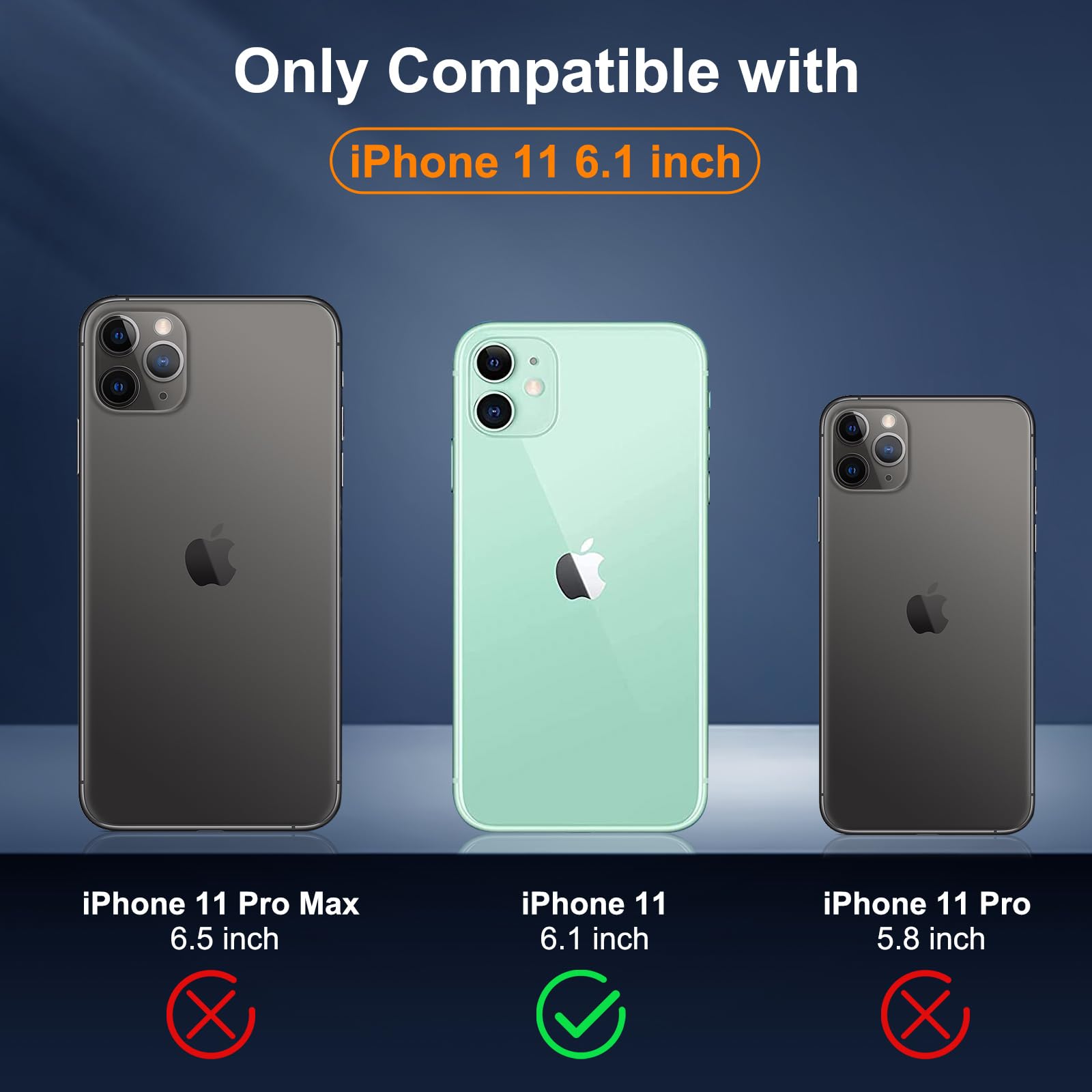 SUPFINE for iPhone 11 Case, [10 FT Military Dropproof] [Dual Layer Structure Protection] Non-Slip Heavy Duty Shockproof Phone Case,Black