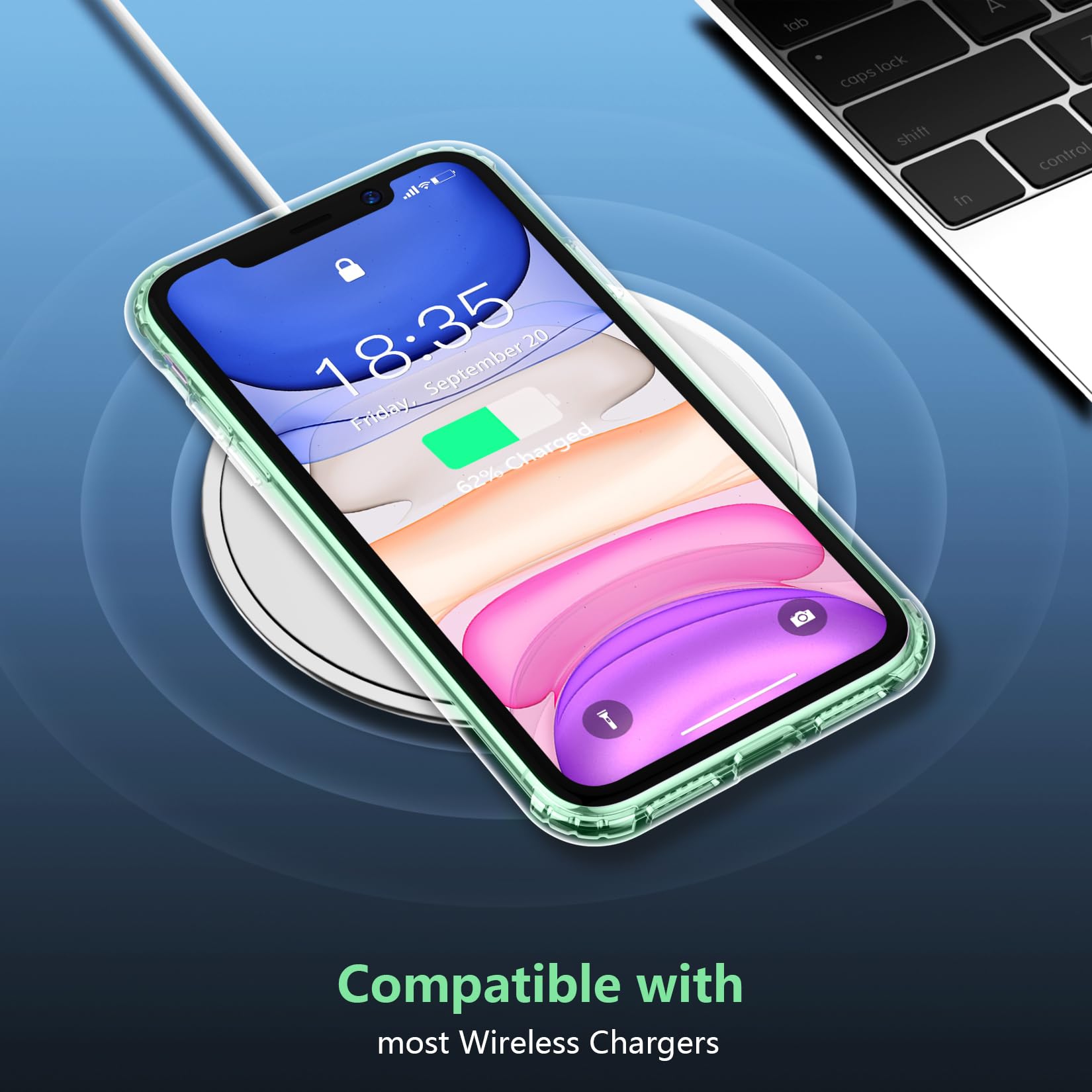 SUPFINE for iPhone 11 Case, [10 FT Military Dropproof] [Dual Layer Structure Protection] Non-Slip Heavy Duty Shockproof Phone Case,Black