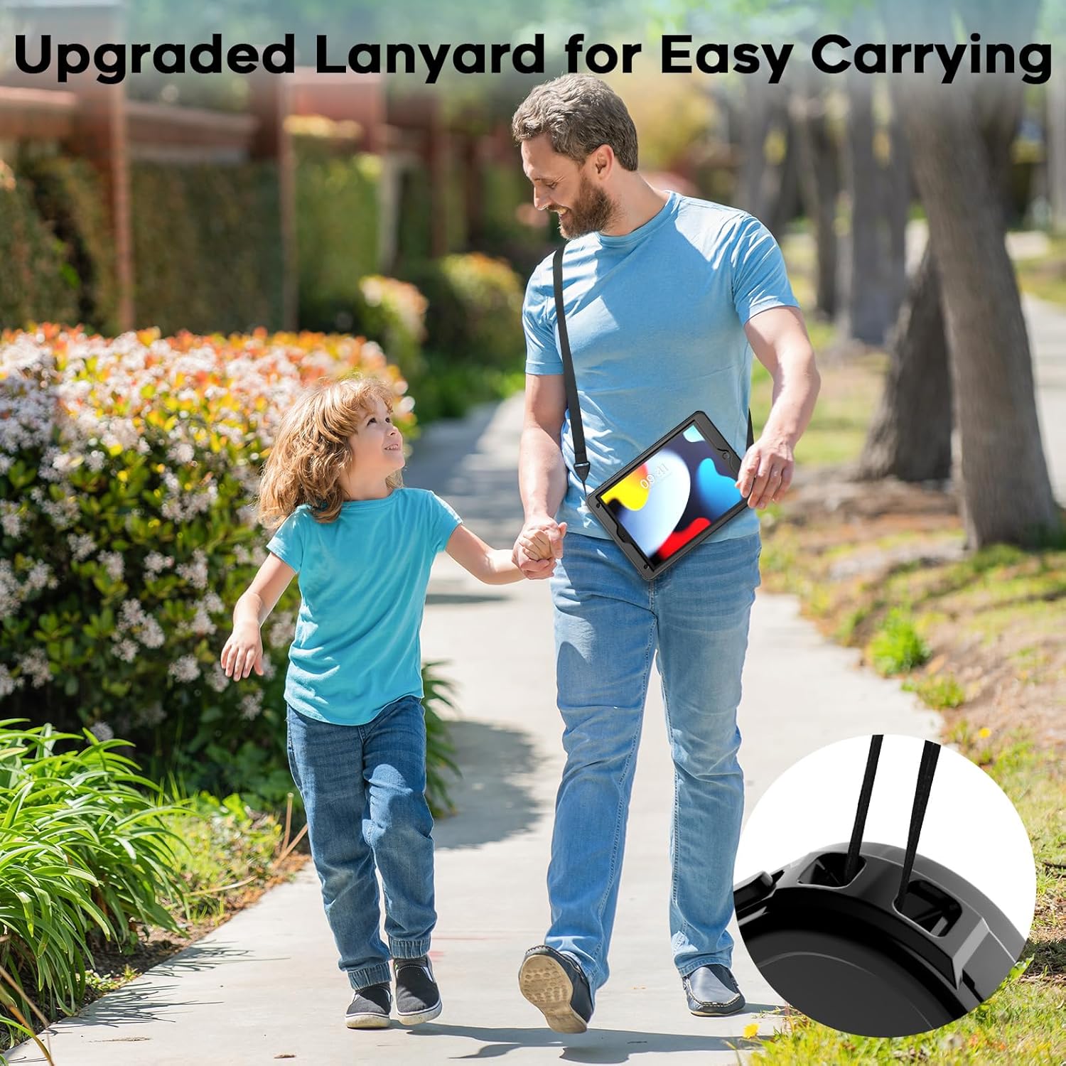 SUPFINE for Waterproof iPad 9th Generation Case, [Built-in Screen Protector] [IP68 Waterproof] Full Body Rugged Shockproof Protective Cover for 10.2 inch iPad 9th/8th/7th(2021/2020/2019), Black/Clear