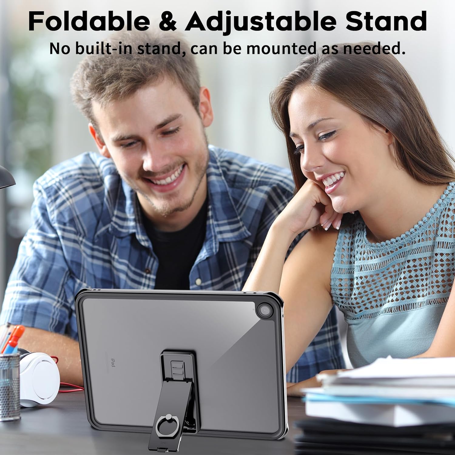 Waterproof iPad (A16) 11th Generation Case & iPad 10th Generation Case, [Built-in Screen Protector] [IP68 Waterproof] Full Body Rugged Shockproof Protective Cover, Black/Clear