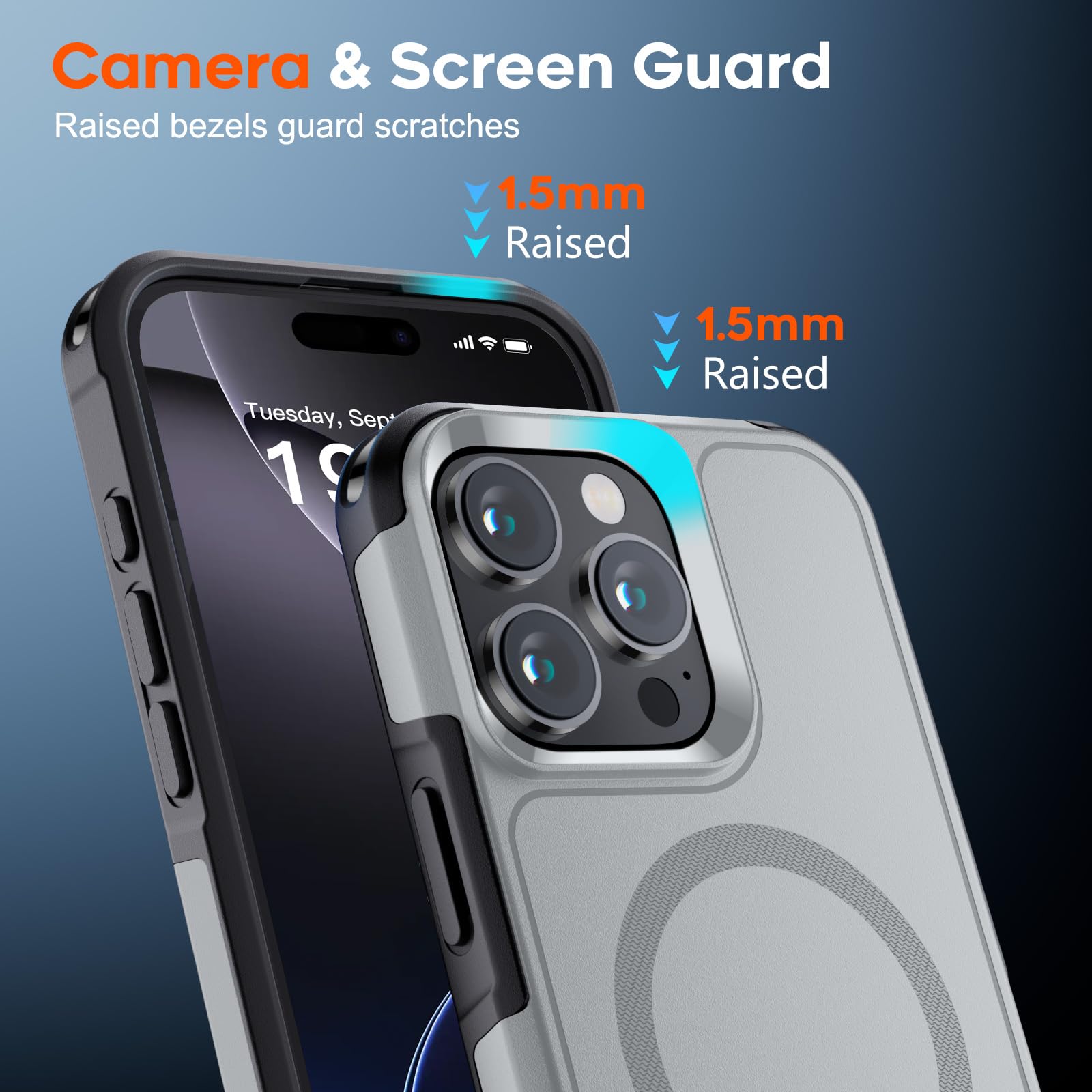 SUPFINE Magnetic for iPhone 12 Pro Max Case, [Compatible with MagSafe][10 FT Military Grade Drop Protection] [Dual Layer Structure Protection] Heavy Duty Full-Body Shockproof Phone Case, Black