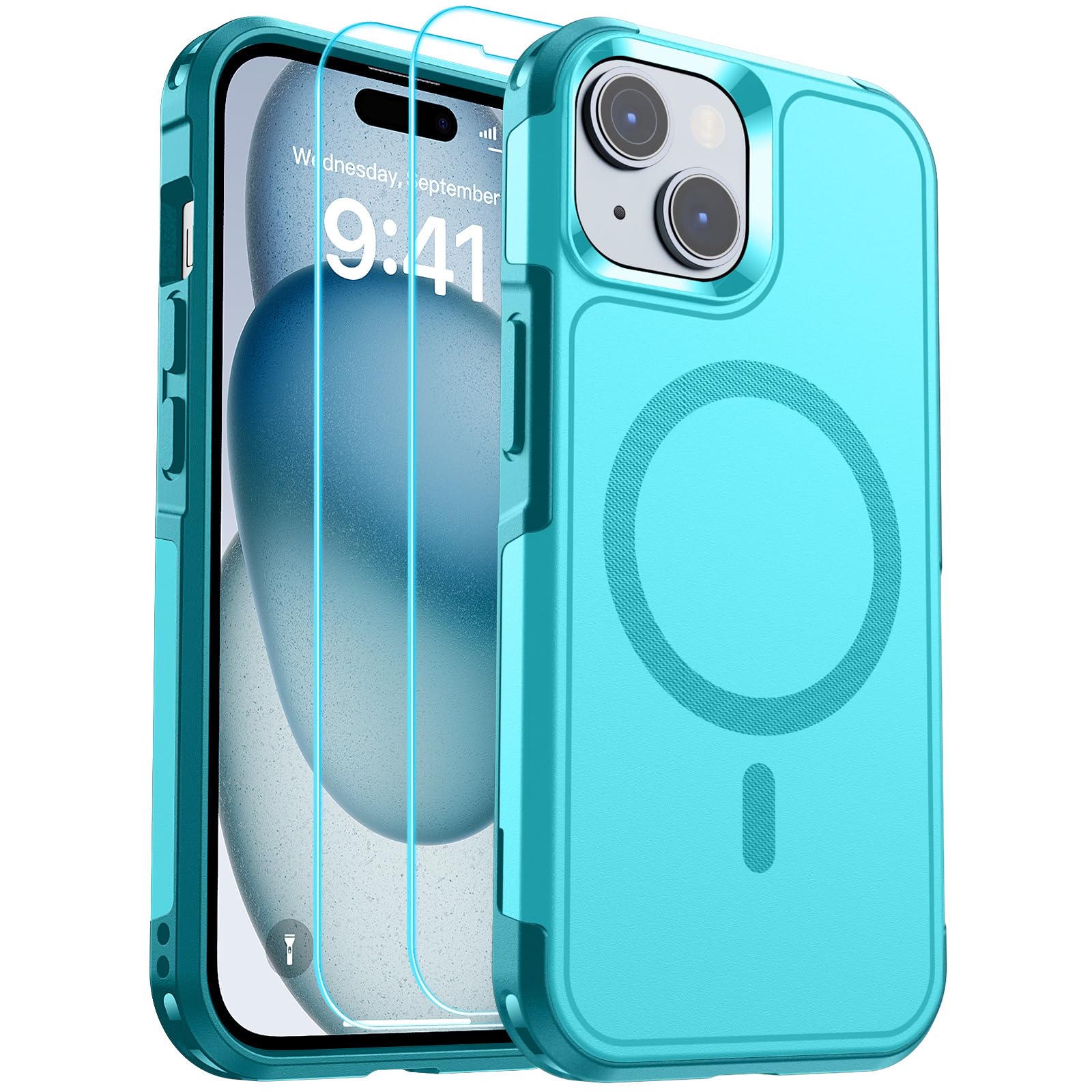 SUPFINE Magnetic for iPhone 12 Pro Max Case, [Compatible with MagSafe][10 FT Military Grade Drop Protection] [Dual Layer Structure Protection] Heavy Duty Full-Body Shockproof Phone Case, Black