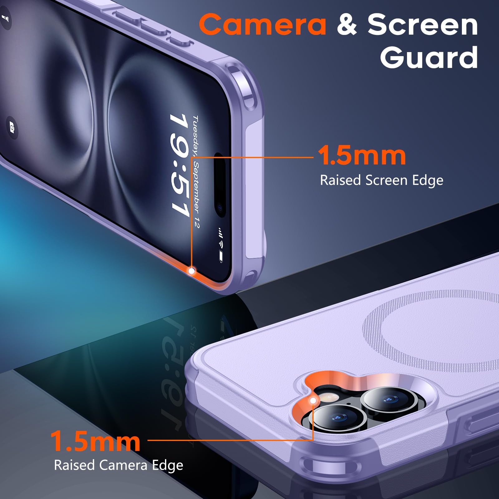 SUPFINE Magnetic for iPhone 12 Pro Max Case, [Compatible with MagSafe][10 FT Military Grade Drop Protection] [Dual Layer Structure Protection] Heavy Duty Full-Body Shockproof Phone Case, Black