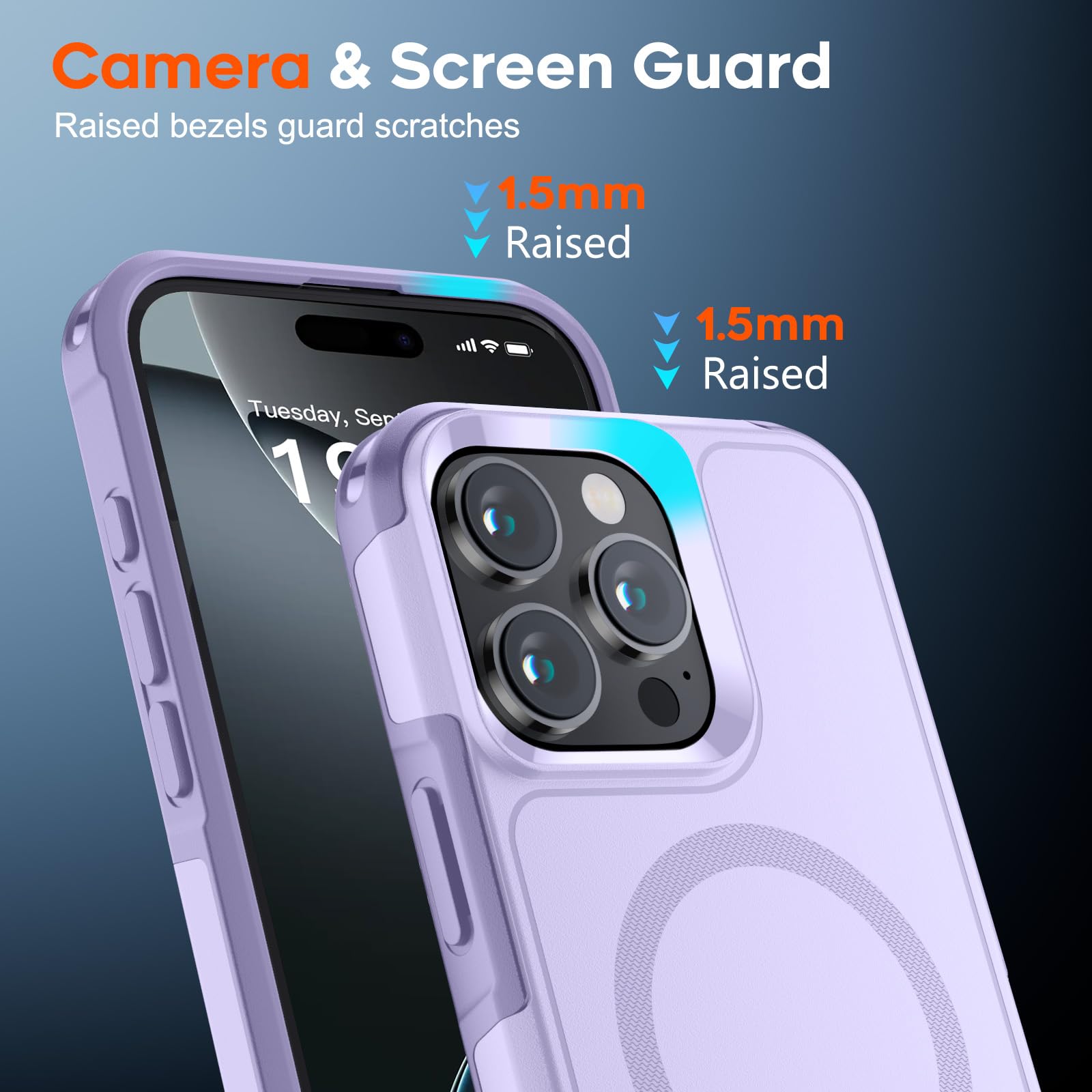 SUPFINE Magnetic for iPhone 12 Pro Max Case, [Compatible with MagSafe][10 FT Military Grade Drop Protection] [Dual Layer Structure Protection] Heavy Duty Full-Body Shockproof Phone Case, Black