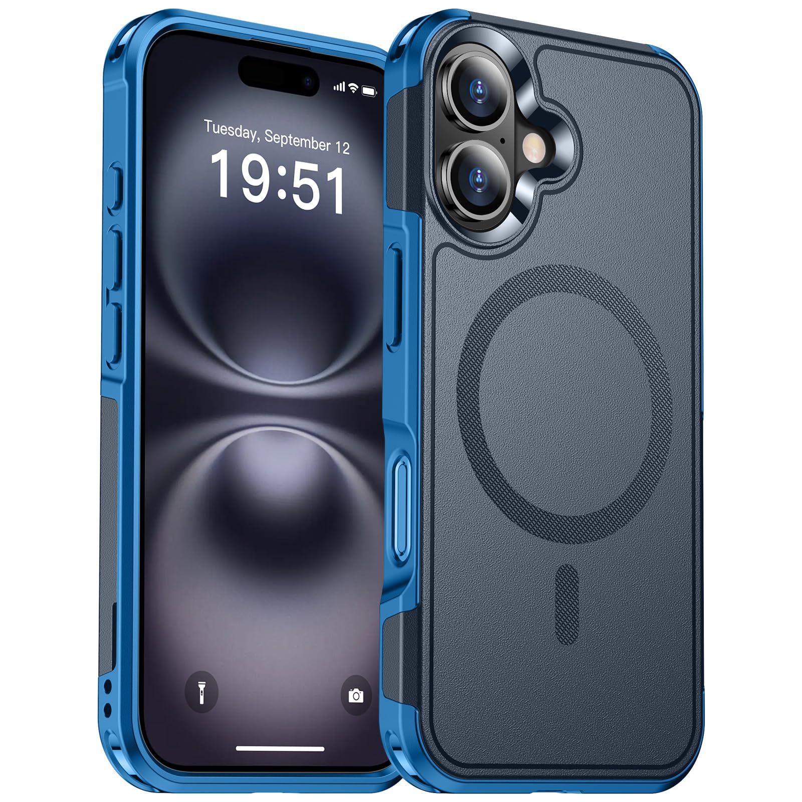 SUPFINE Magnetic for iPhone 12 Pro Max Case, [Compatible with MagSafe][10 FT Military Grade Drop Protection] [Dual Layer Structure Protection] Heavy Duty Full-Body Shockproof Phone Case, Black