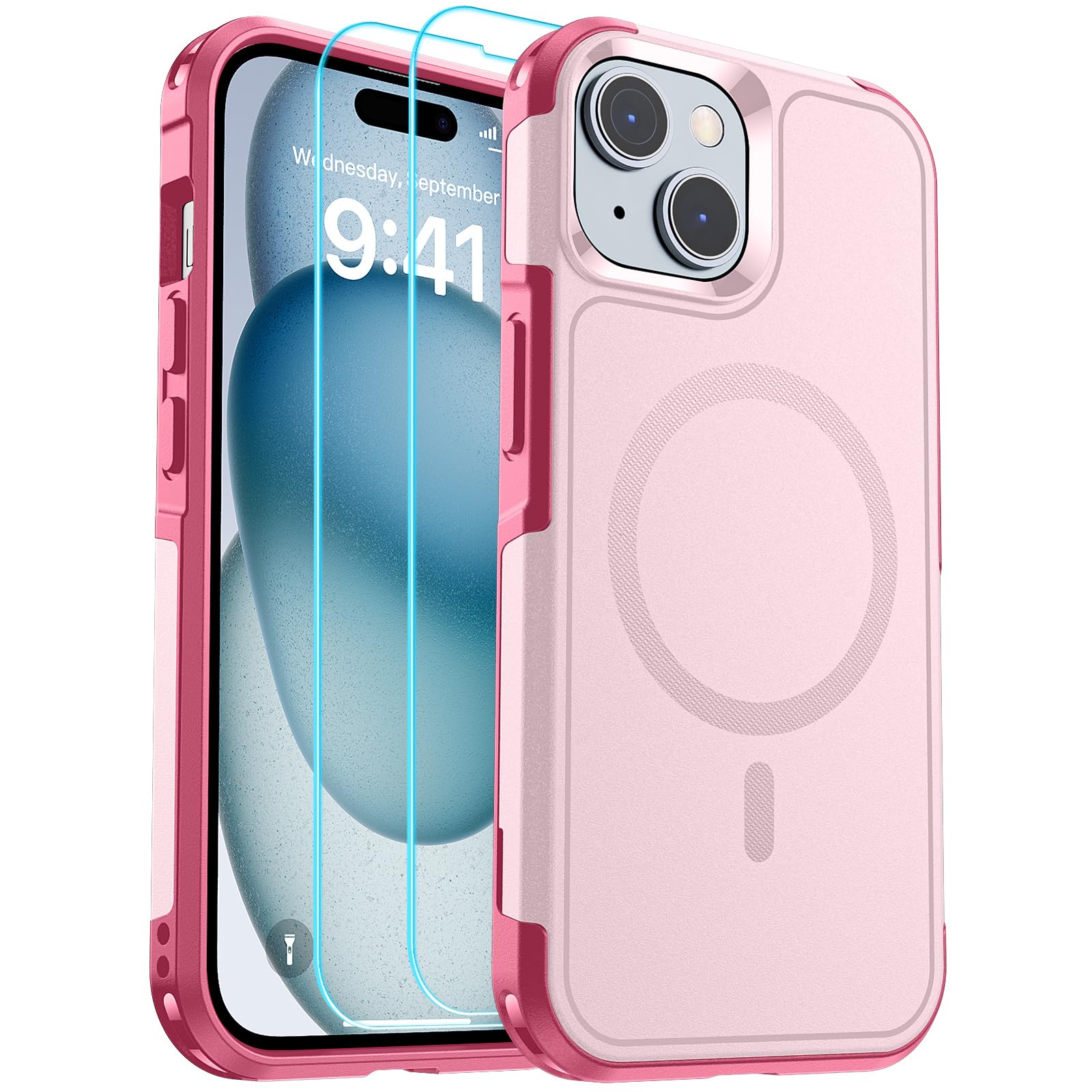 SUPFINE Magnetic for iPhone 12 Pro Max Case, [Compatible with MagSafe][10 FT Military Grade Drop Protection] [Dual Layer Structure Protection] Heavy Duty Full-Body Shockproof Phone Case, Black