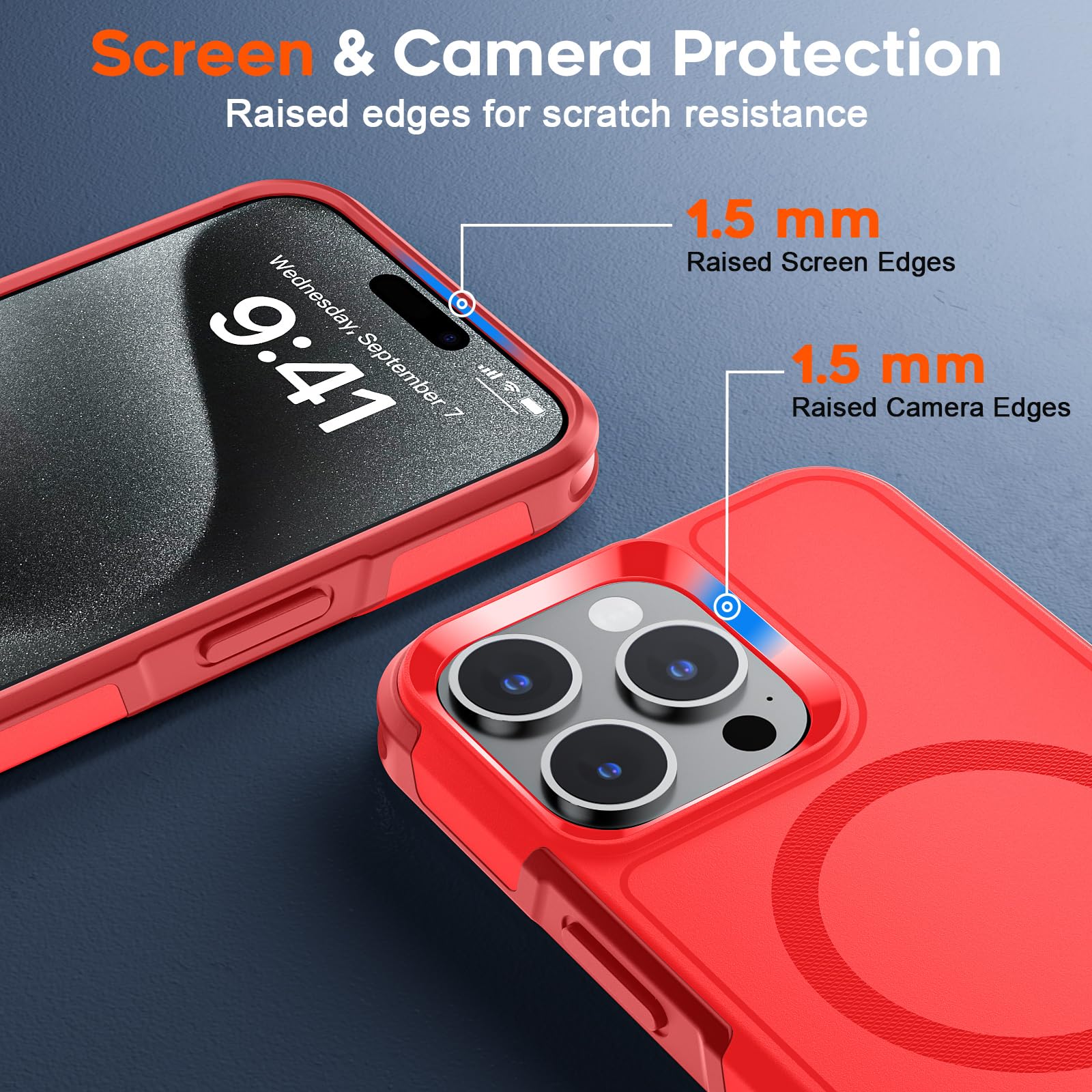 SUPFINE Magnetic for iPhone 12 Pro Max Case, [Compatible with MagSafe][10 FT Military Grade Drop Protection] [Dual Layer Structure Protection] Heavy Duty Full-Body Shockproof Phone Case, Black