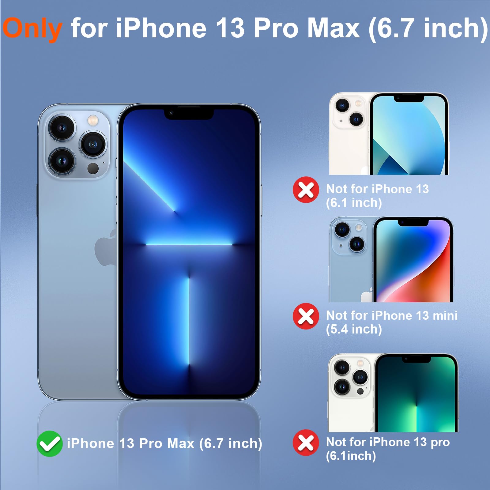 SUPFINE Magnetic for iPhone 13 case & iPhone 14 case, [Compatible with MagSafe][Clear Hard Back with Soft TPU Frame][12FT Military Grade Drop Protection] Shockproof Phone Case,Clear Pink