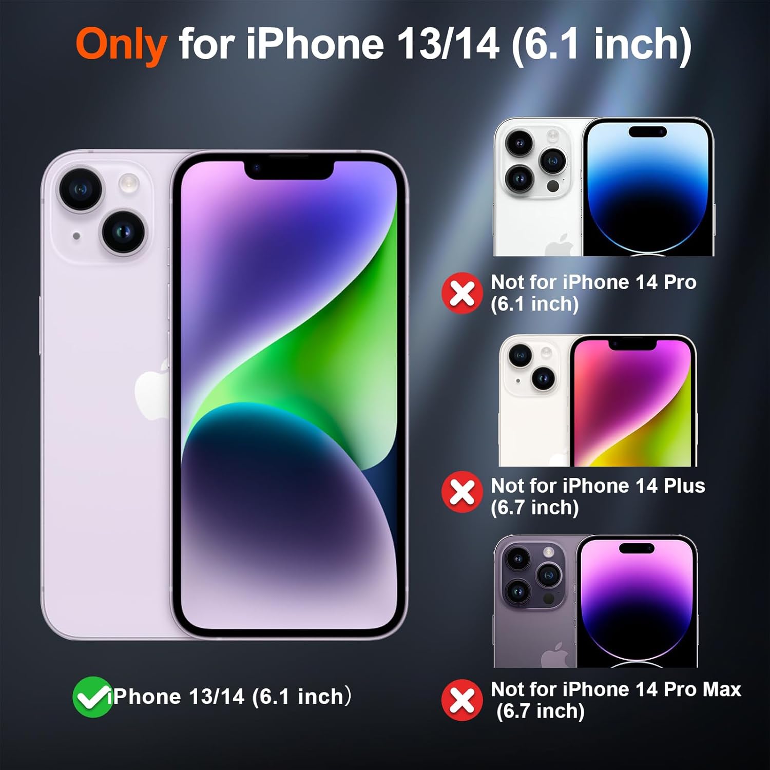 iPhone 14 Case & iPhone 13 Case (Compatible with MagSafe) (Dual Layer Structure Protection) (12 FT Military Grade Drop Protection) Heavy Duty Shockproof Phone Case, Black