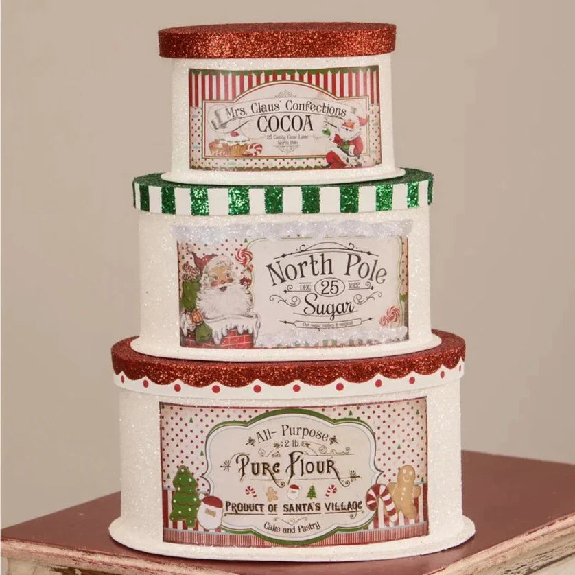 Sweet Tidings Christmas Boxes Set of 3 by Bethany Lowe Designs
