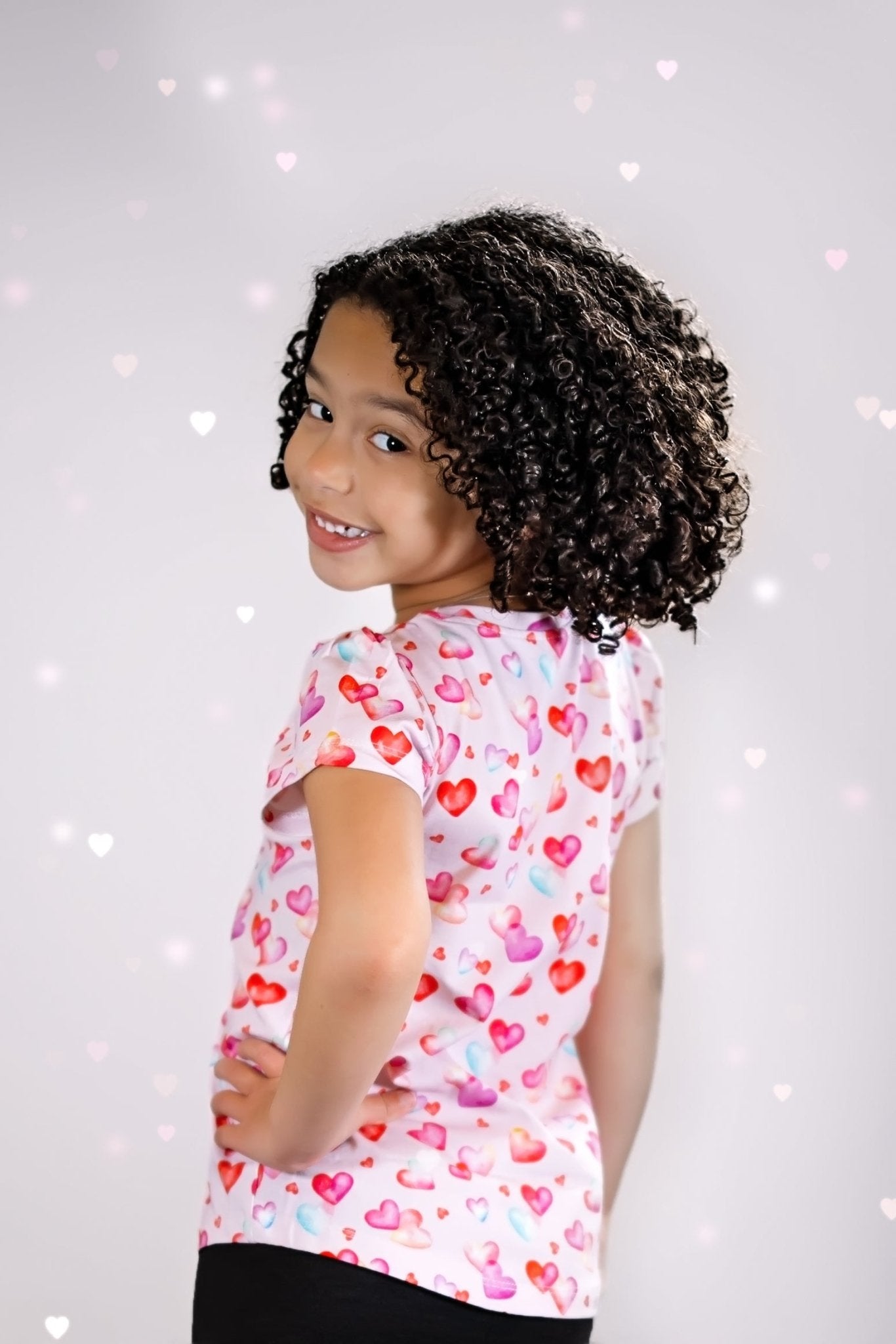 Sweetheart Puff Sleeve Tee in Organic Cotton