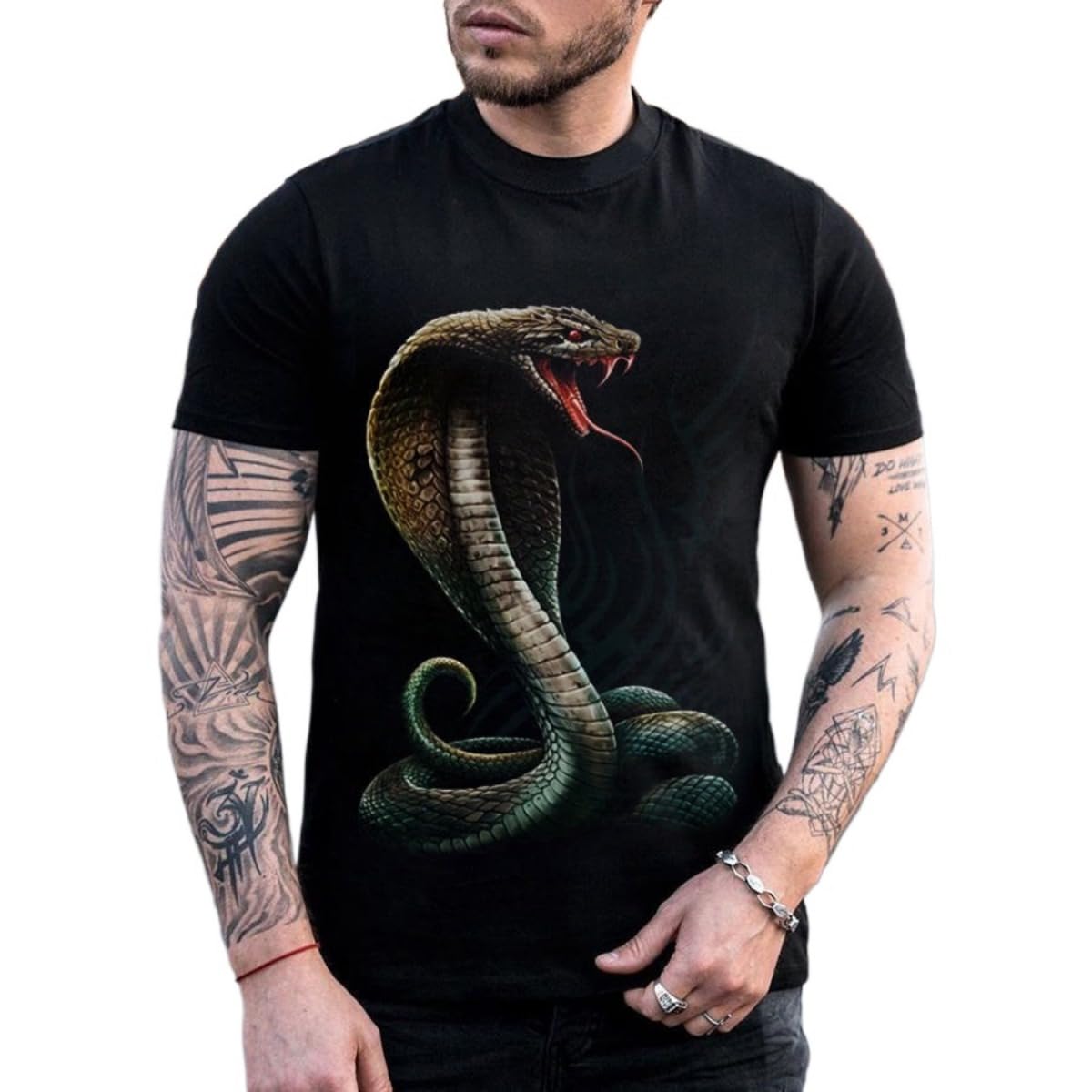 T-Shirt Men's 3D Cool Graphic Short Sleeve Tees Top Summer Pullover