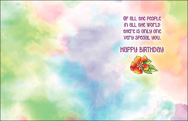 Birthday Card - Brilliant Colors of Your Spirit