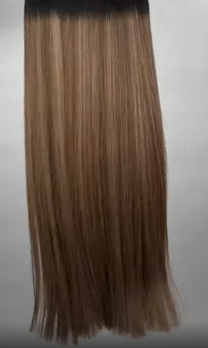 Genius Weft Hair Extensions - KmX Wefts Rooted Balayage T2/4/27