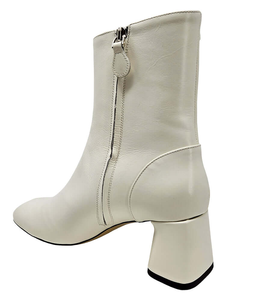 The Keli Off White Ankle Boot