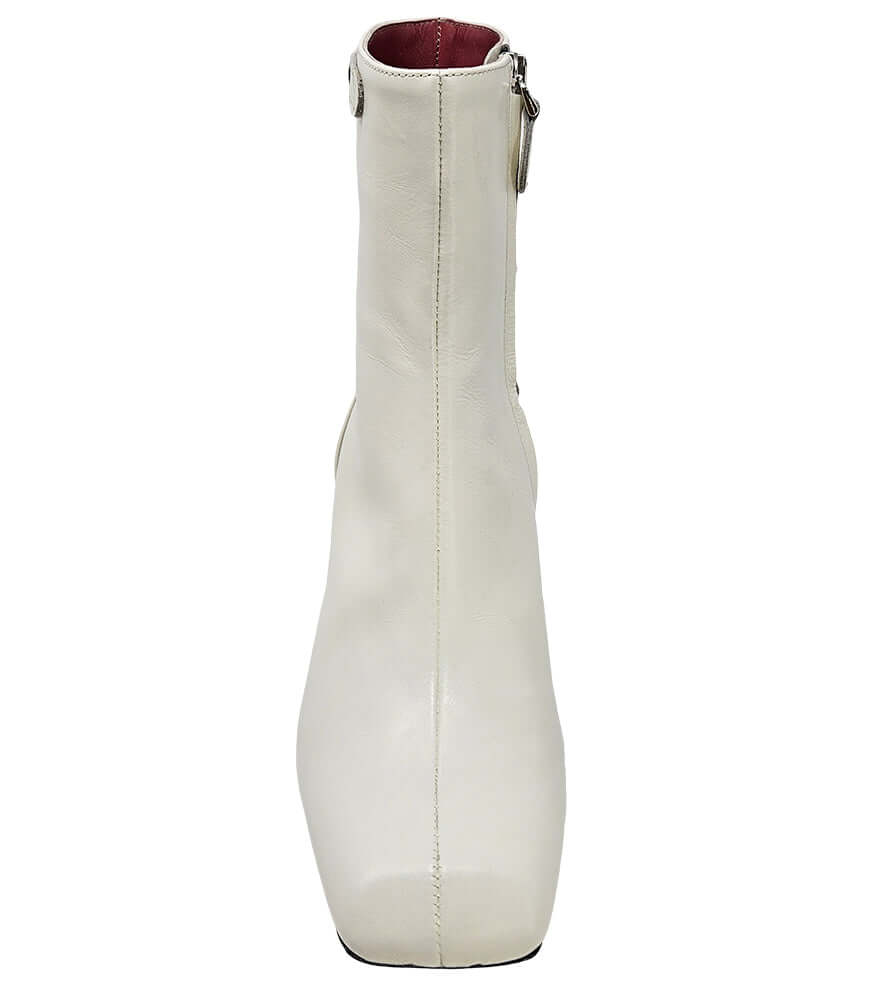The Keli Off White Ankle Boot
