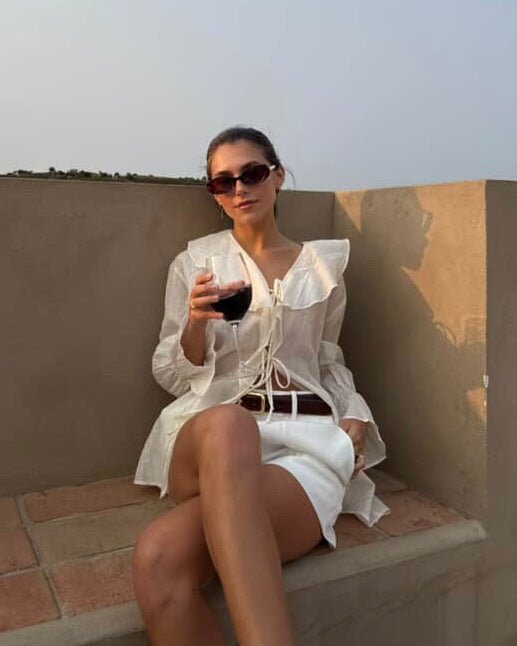 The Lily Top - Crème / Ivory Ruffle Blouse