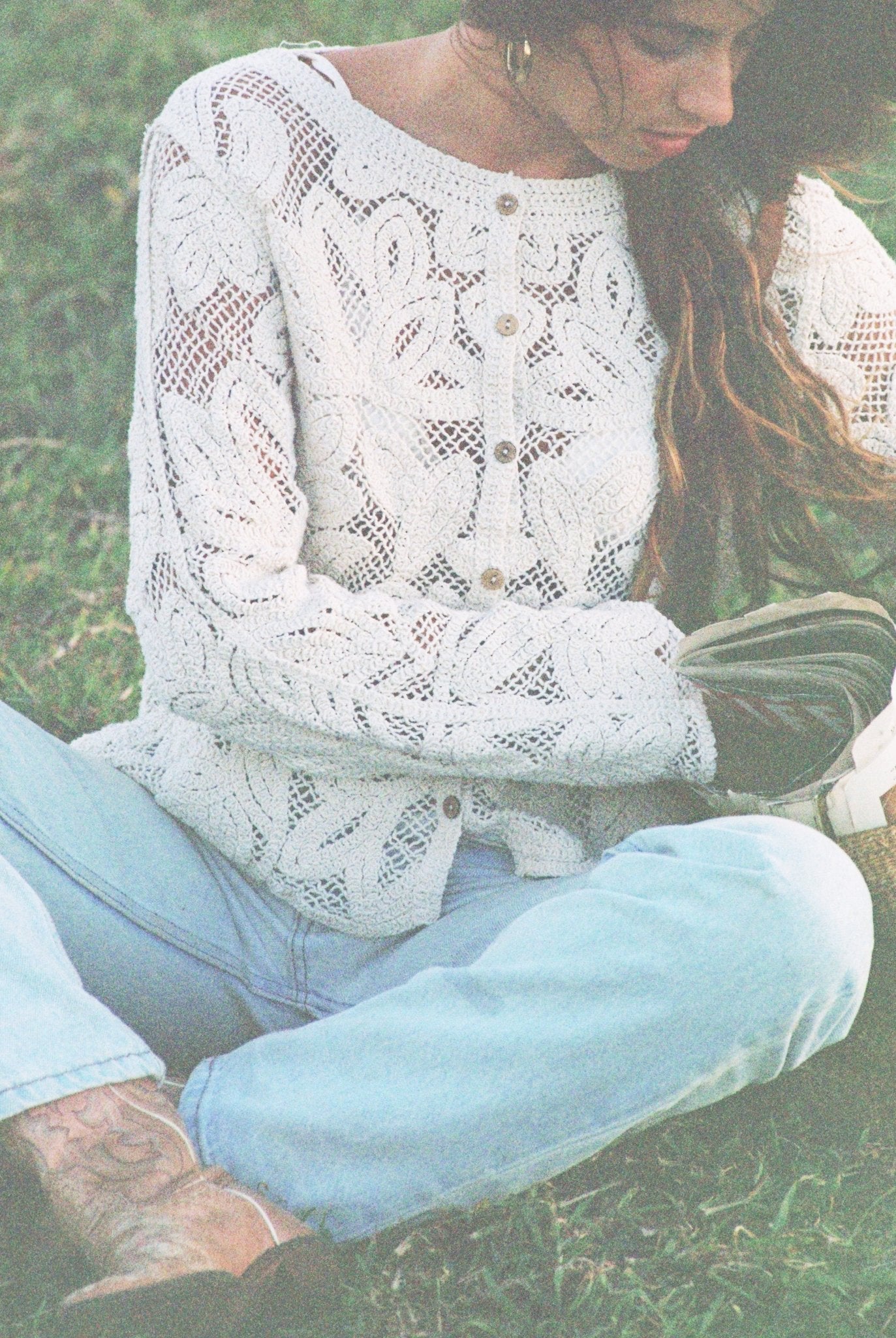 The Bondi Top - Sand Lace