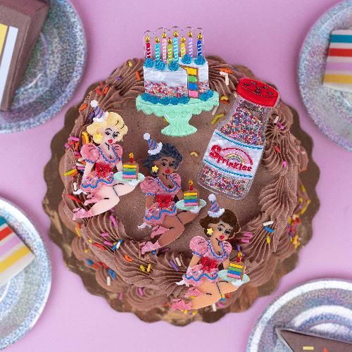 The Sweet Life Sprinkles Brooch by Lipstick & Chrome