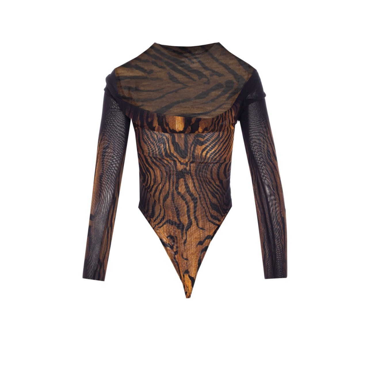 Jean Paul Gaultier Women The Wood Print Longsleeves Top