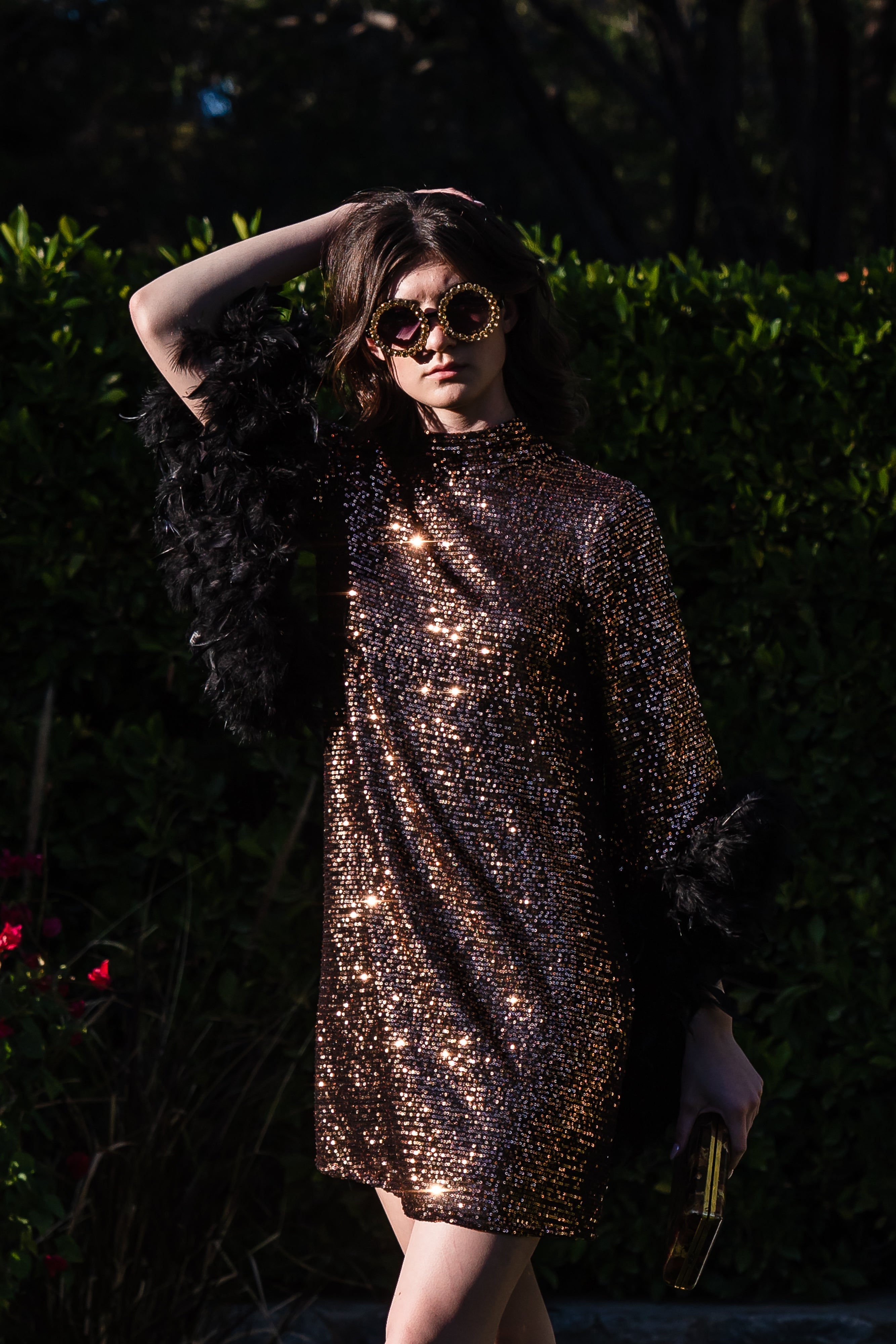Time Warp Sequin Mod Mini in Copper Flash