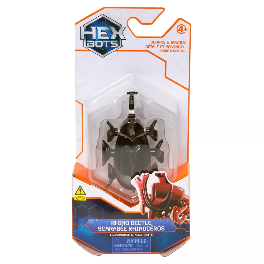Hexbug Bots - Black Rhino Beetle - Scarabee Rhinoceros