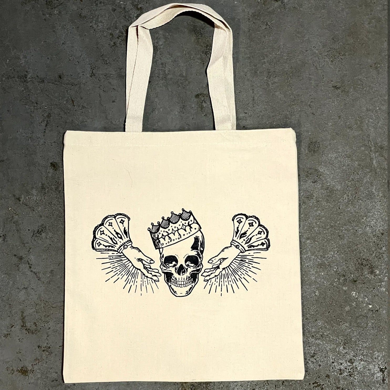Skull Hands Tote Bag (Clearance) by BOBBYK