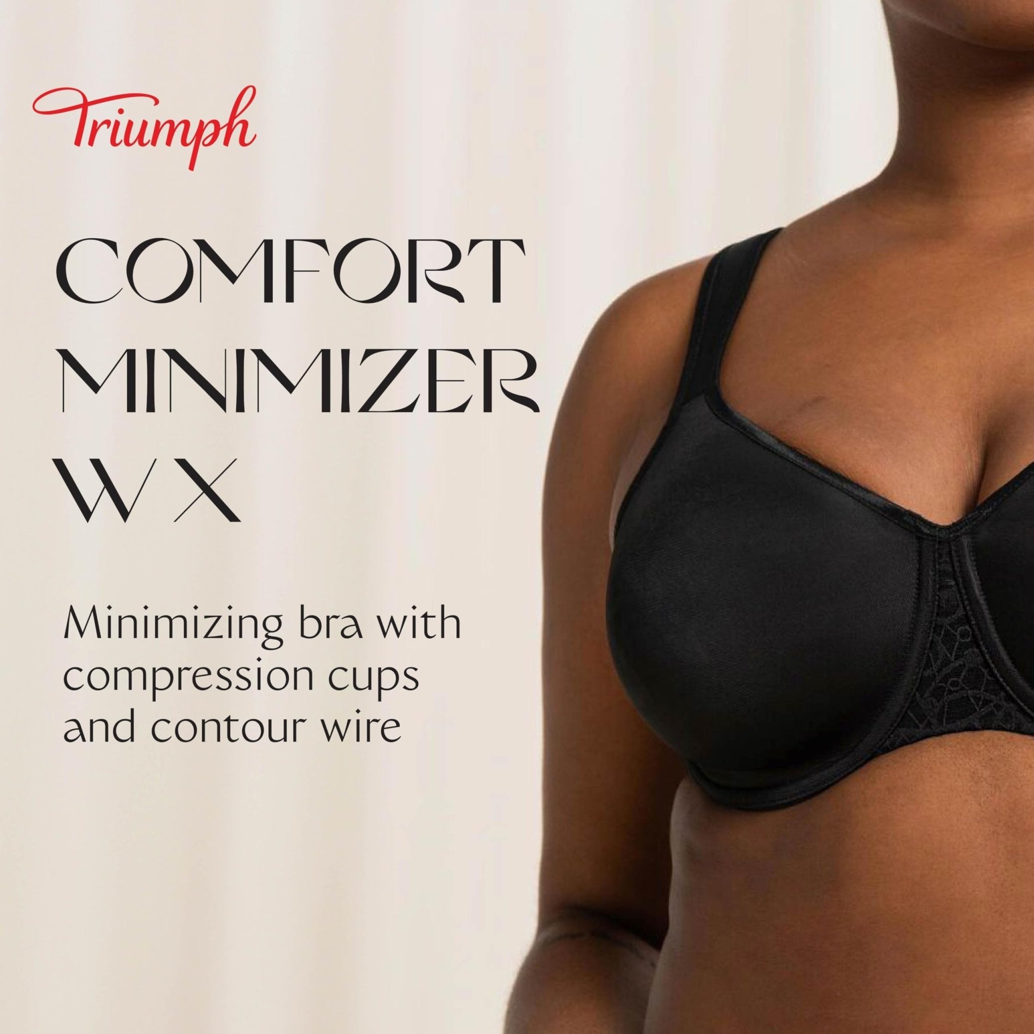 Triumph Comfort Minimizer W X Bra - Minimizer Bra for Women - Comfortable, Supportive Design - Cup Sizes C-DDD