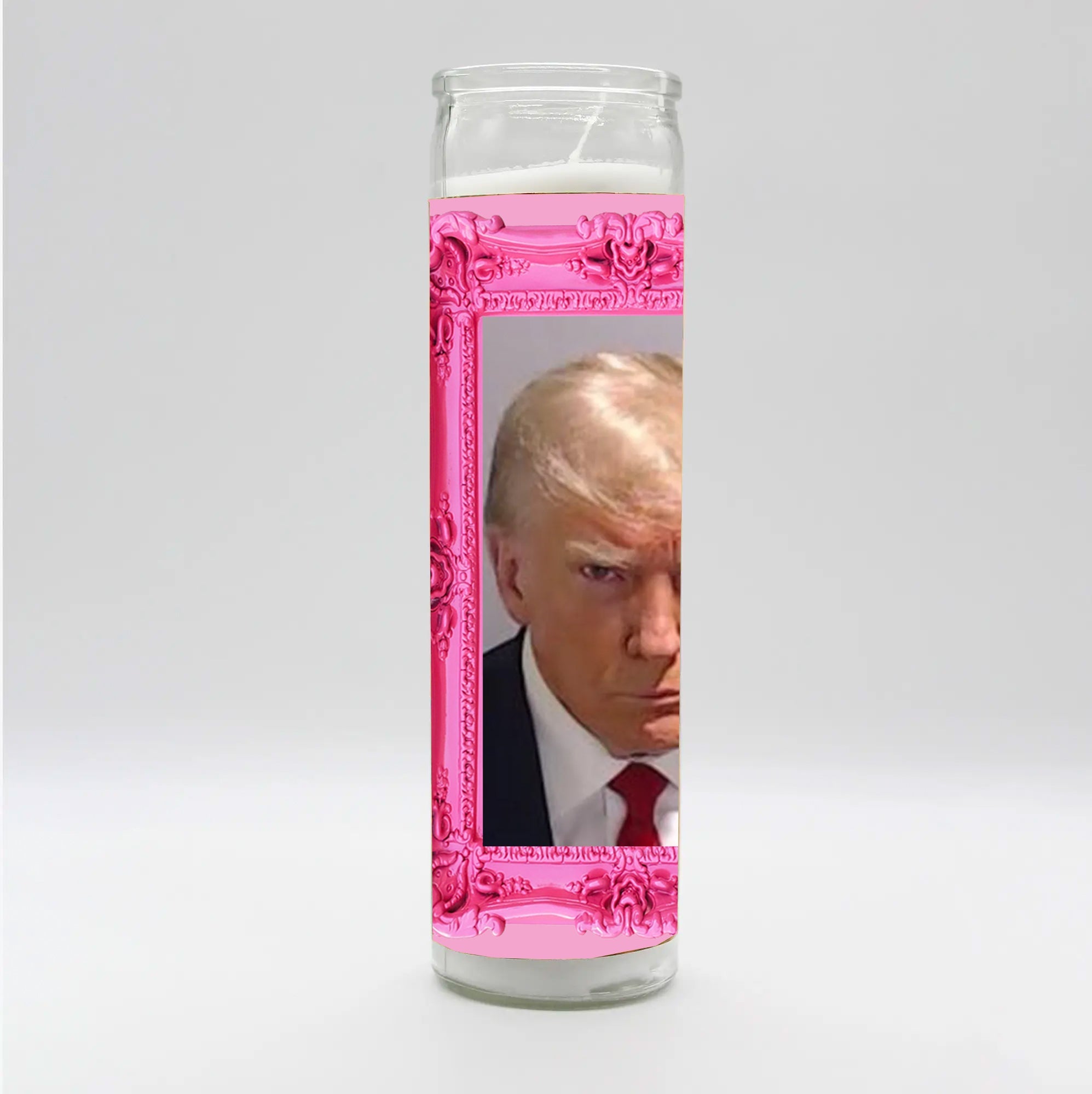 Saint Donald Mugshot Candle by BOBBYK