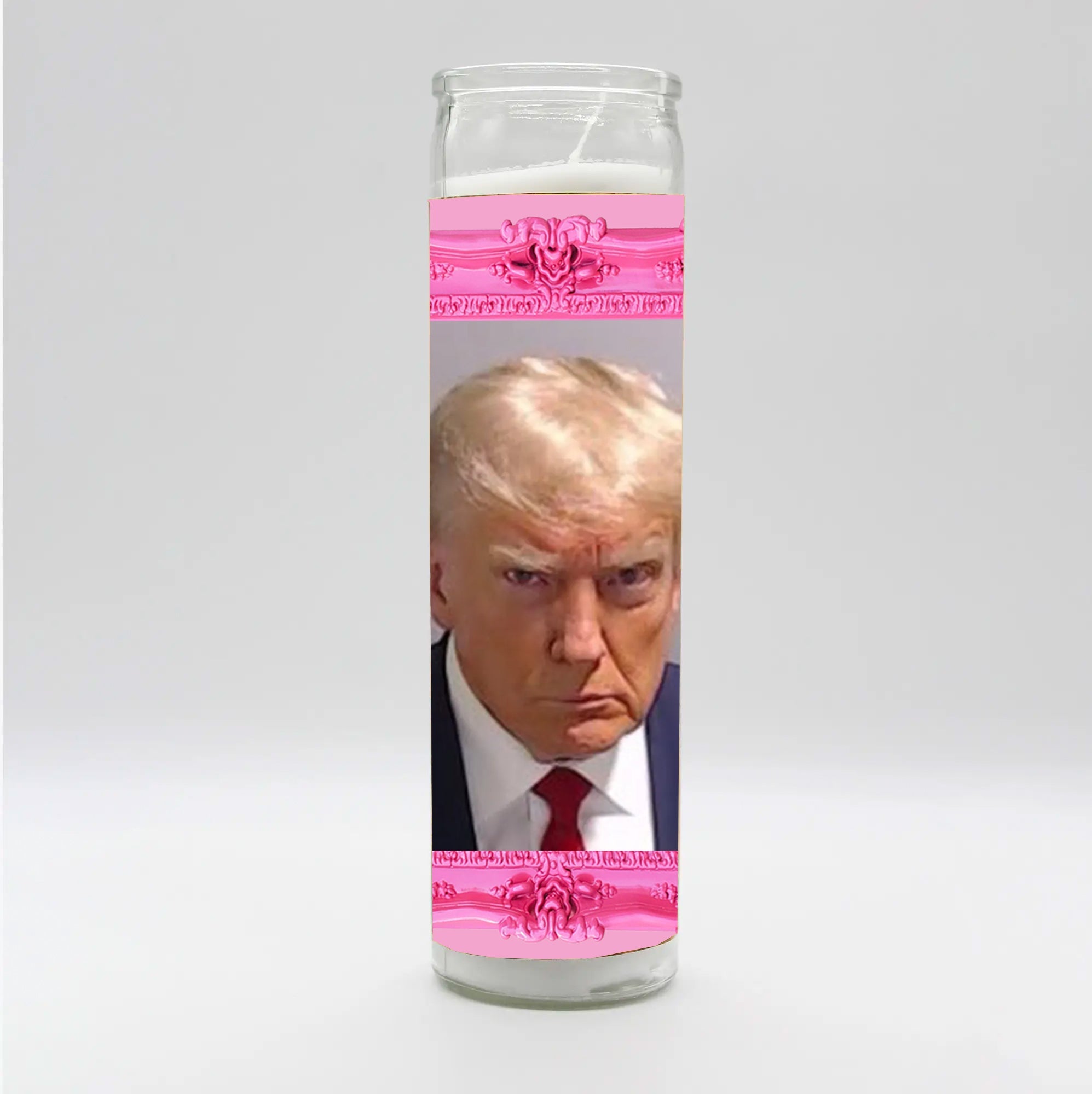 Saint Donald Mugshot Candle by BOBBYK