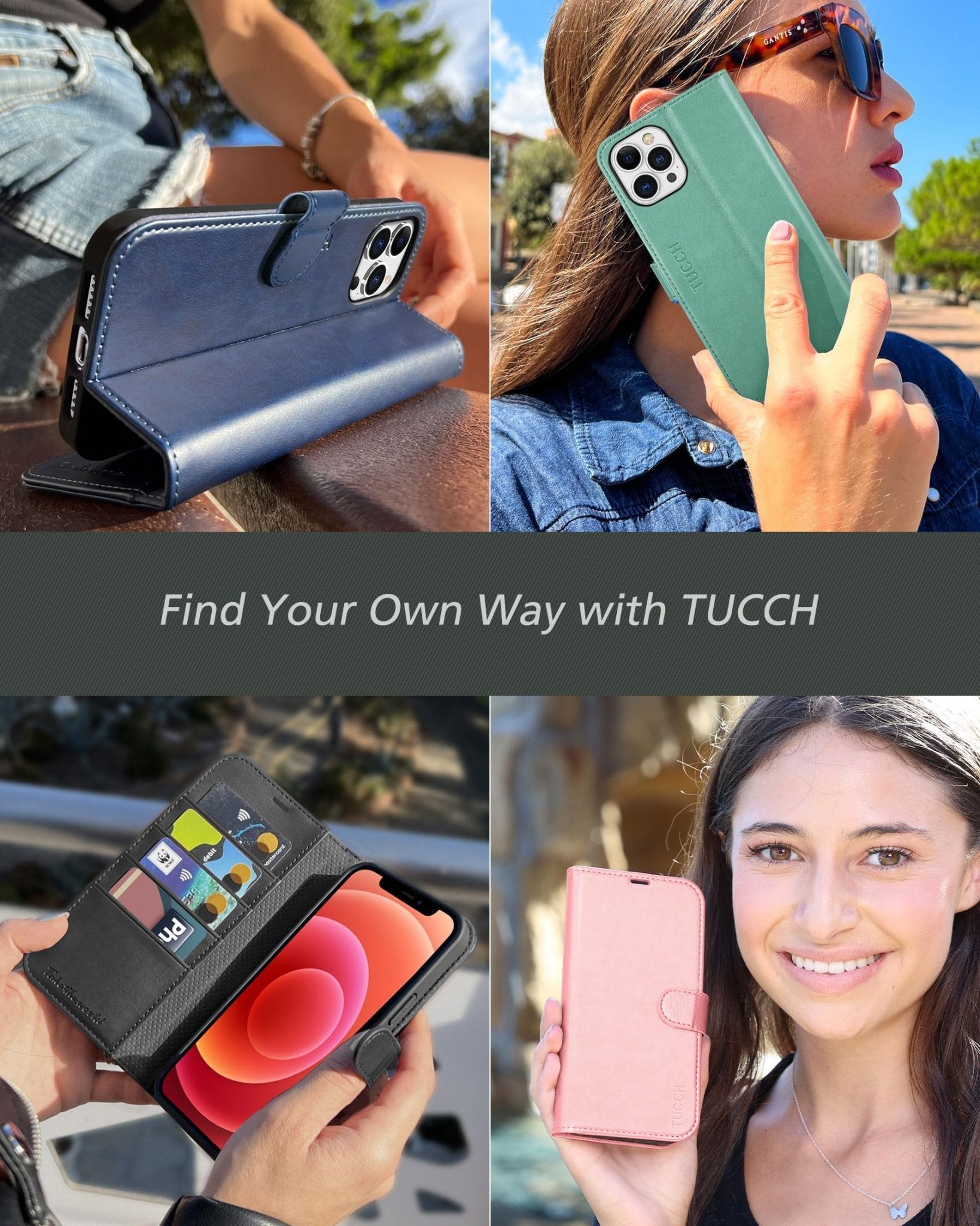 TUCCH Wallet Case Compatible with iPhone 12 Pro Max 5G 6.7", PU Leather Card Slot Kickstand [Protective TPU Interior Case], RFID Blocking Magnetic Flip Cover for iPhone 12 Pro Max 6.7", Black