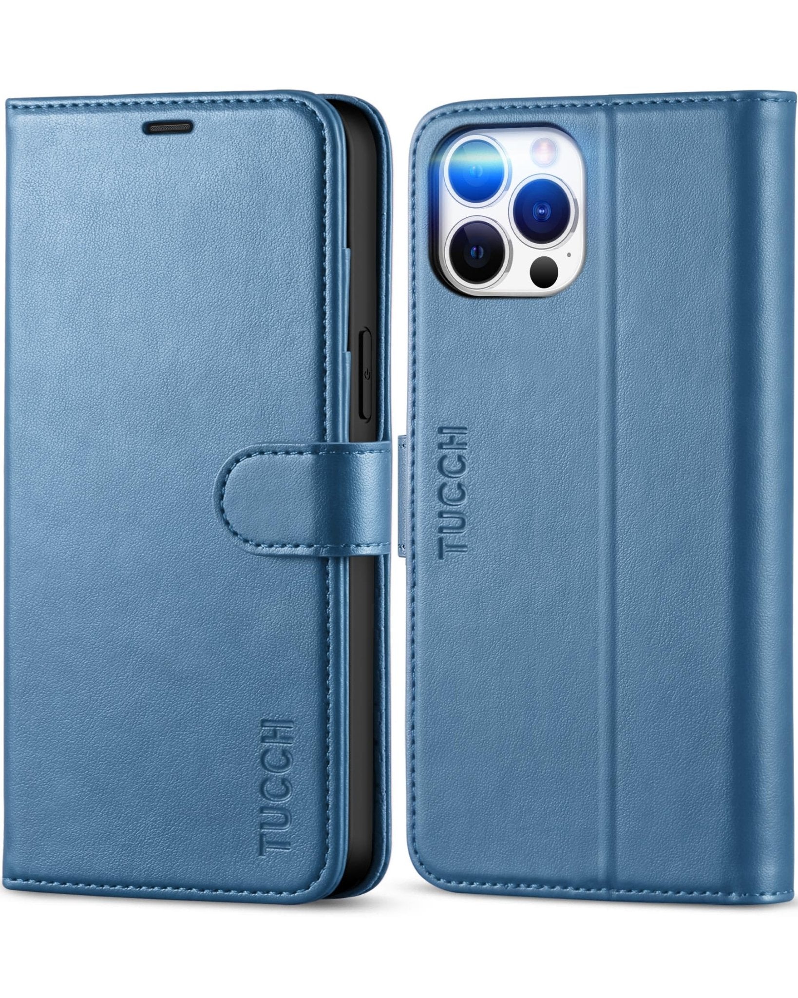 TUCCH Wallet Case Compatible with iPhone 12 Pro Max 5G 6.7", PU Leather Card Slot Kickstand [Protective TPU Interior Case], RFID Blocking Magnetic Flip Cover for iPhone 12 Pro Max 6.7", Black