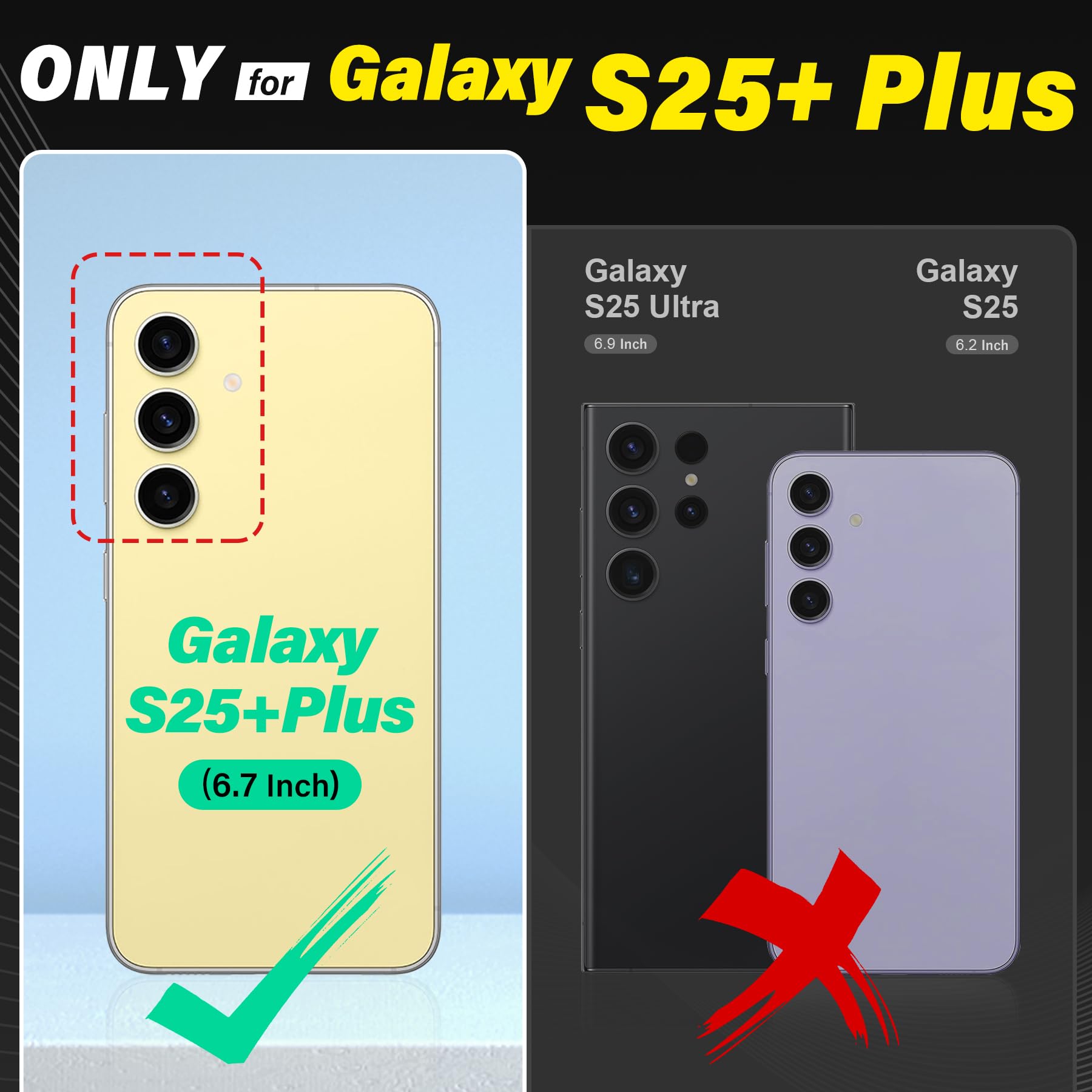 TUCCH Wallet Case for Galaxy S25 Ultra, Removable RFID Blocking [4 Card Slots] Wrist Strap Wireless Charging Kickstand PU Leather Magnetic Detachable Protective Cover for Galaxy S25 Ultra 6.9", Black