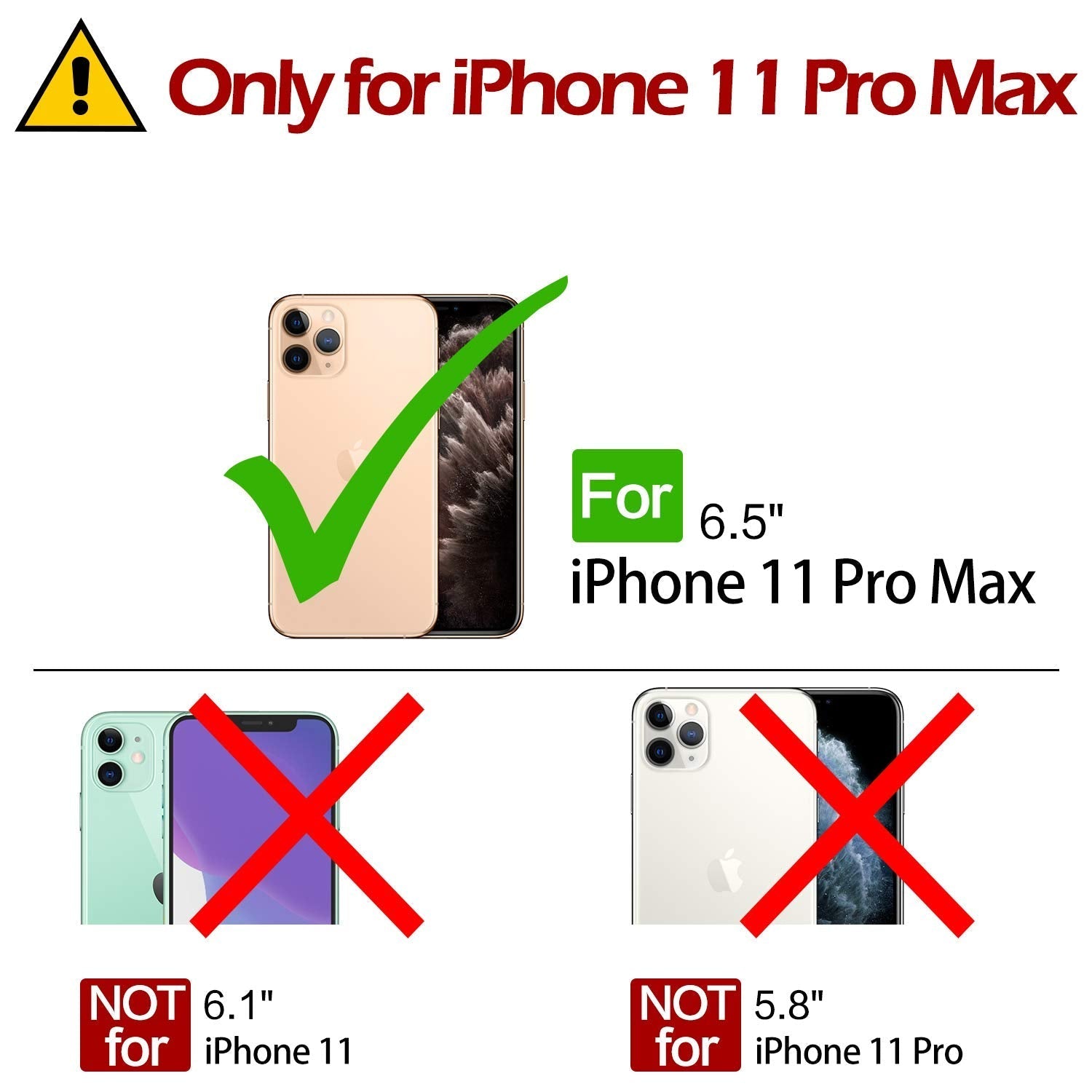 TUCCH Wallet Case for iPhone 11 Pro Max, Magnetic Auto Wake Sleep RFID Blocking Card Slot [Shockproof TPU Shell], PU Leather Stand Flip Cover Compatible with iPhone 11 Pro Max 6.5 inch 2019, Black