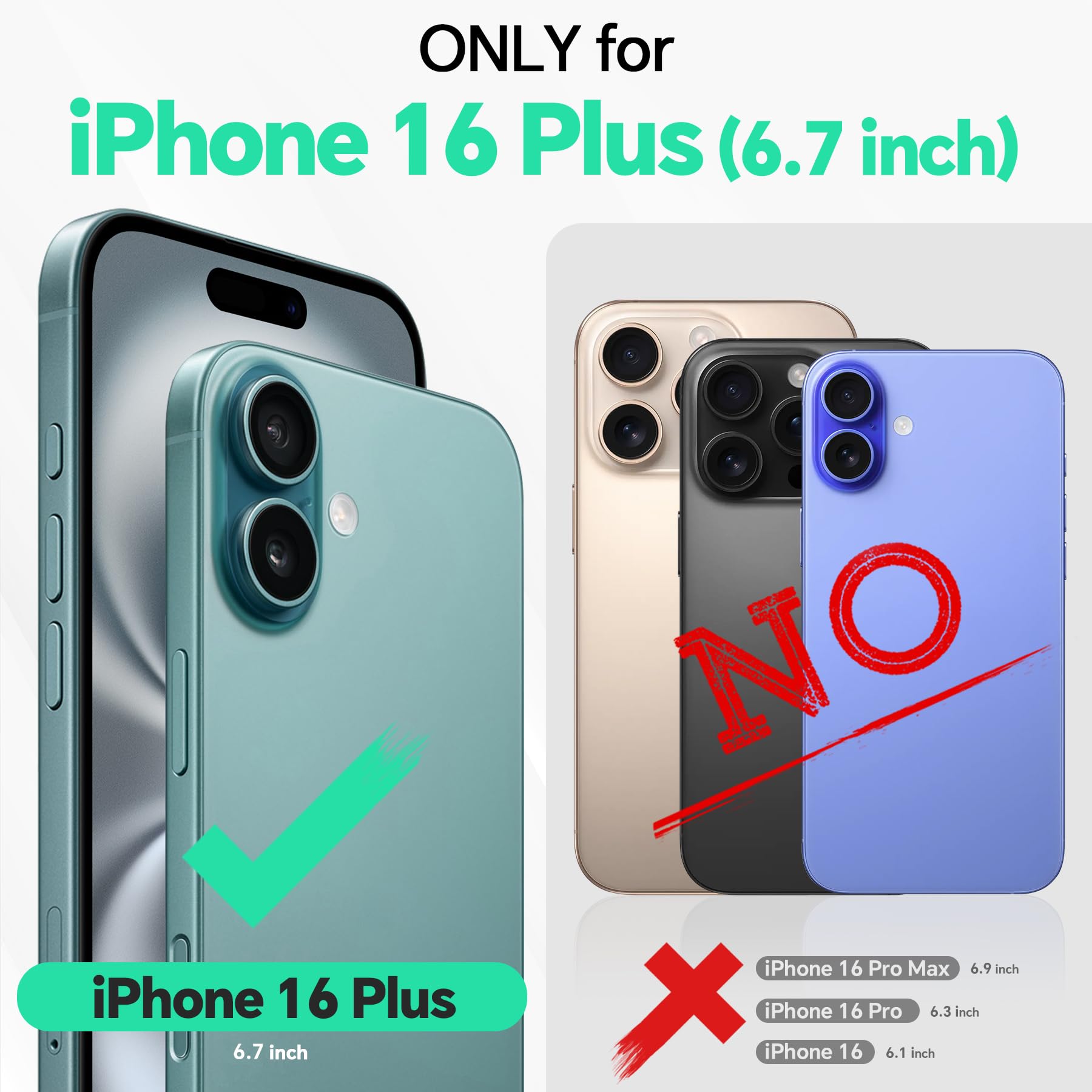 TUCCH Wallet Case for iPhone 16 Pro, [Removable] 2 in 1 [Wireless Charging] RFID Blocking [4 Card Holders] PU Leather Cover, Magnetic Detachable Folding Stand Folio Case for iPhone 16 Pro, Light Brown