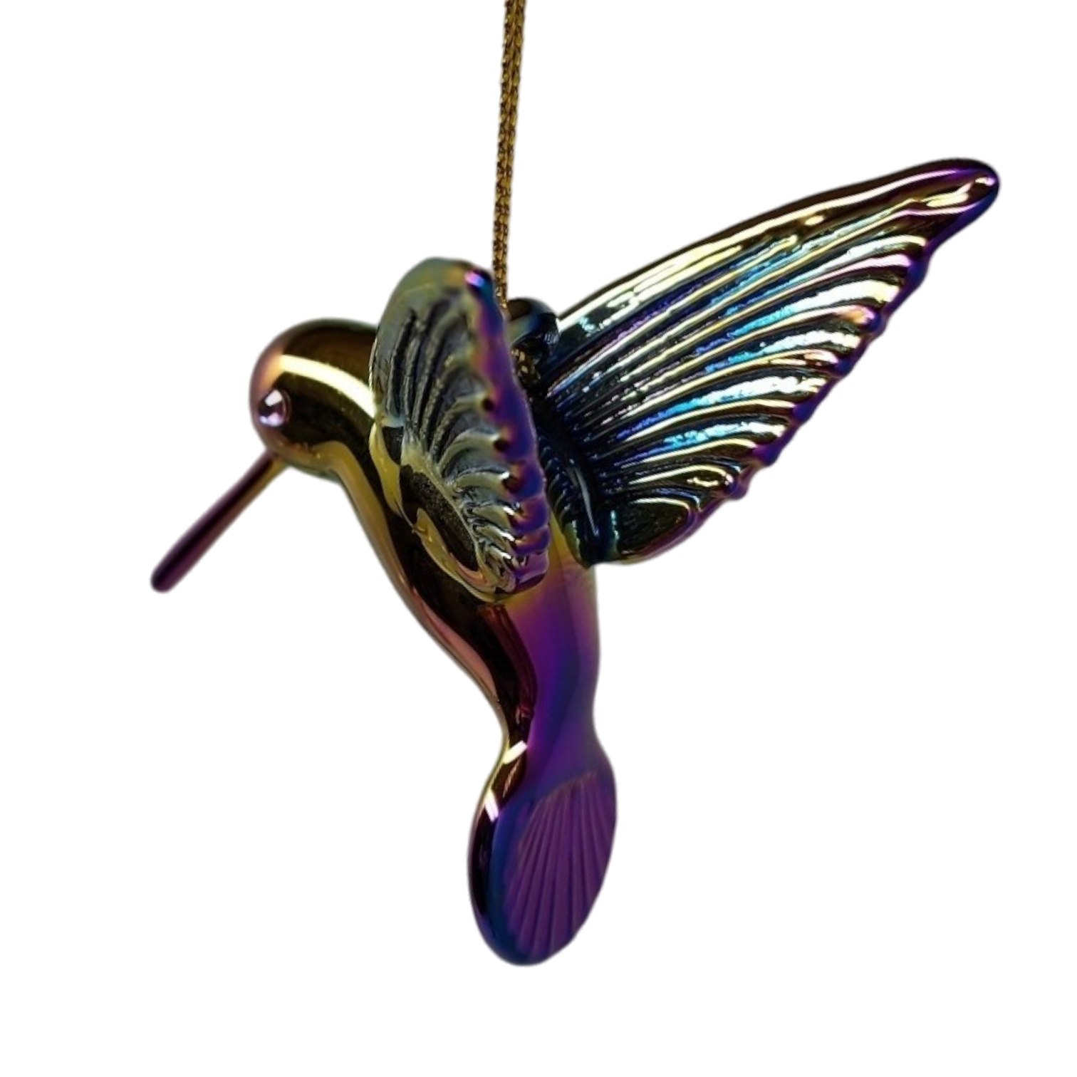 Egyptian Glass Hummingbird Ornament - Chromatic Collection