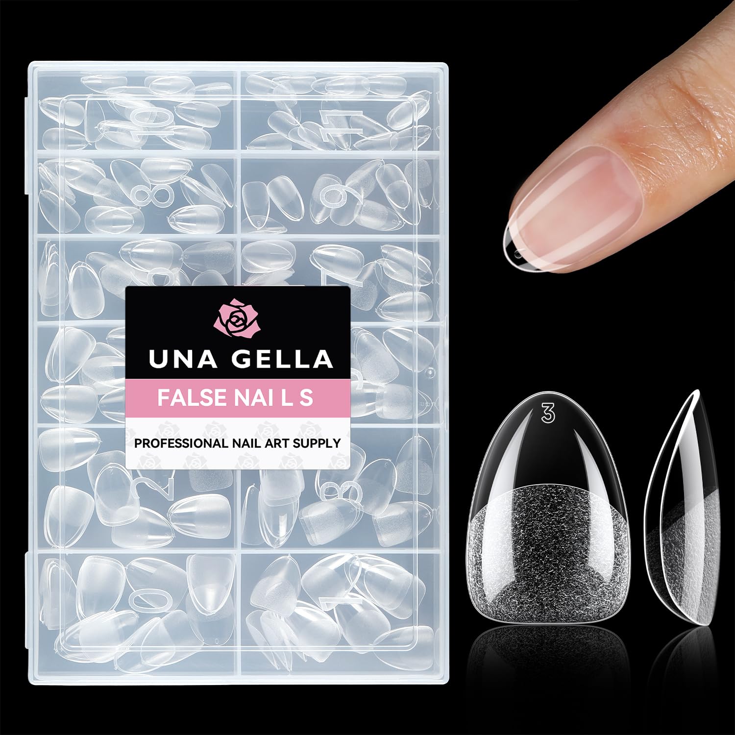 UNA GELLA Solid Nail Glue Gel 15ml Lamp Curing Needed Solid Soak Off U V/LED Lamp Required Super Strong Glue for Fake Acrylic Soft Gel Nail Tips Press On Nails Art Extension