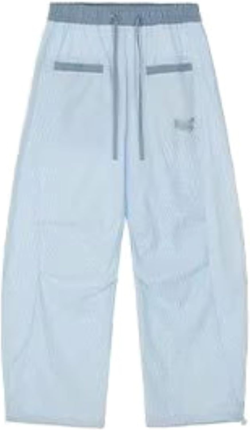 Unilexi Women's Baggy Hip Hop Pants Y2K Cargo Pants Wide Leg Elastic Waist Parachute Sweatpants Casual Curved Trousers