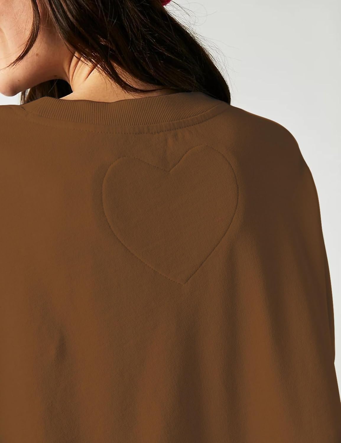 Unilexi Womens Crew Neck Pullover Sweatshirts Dress Oversized Long Sleeve Mini Dress