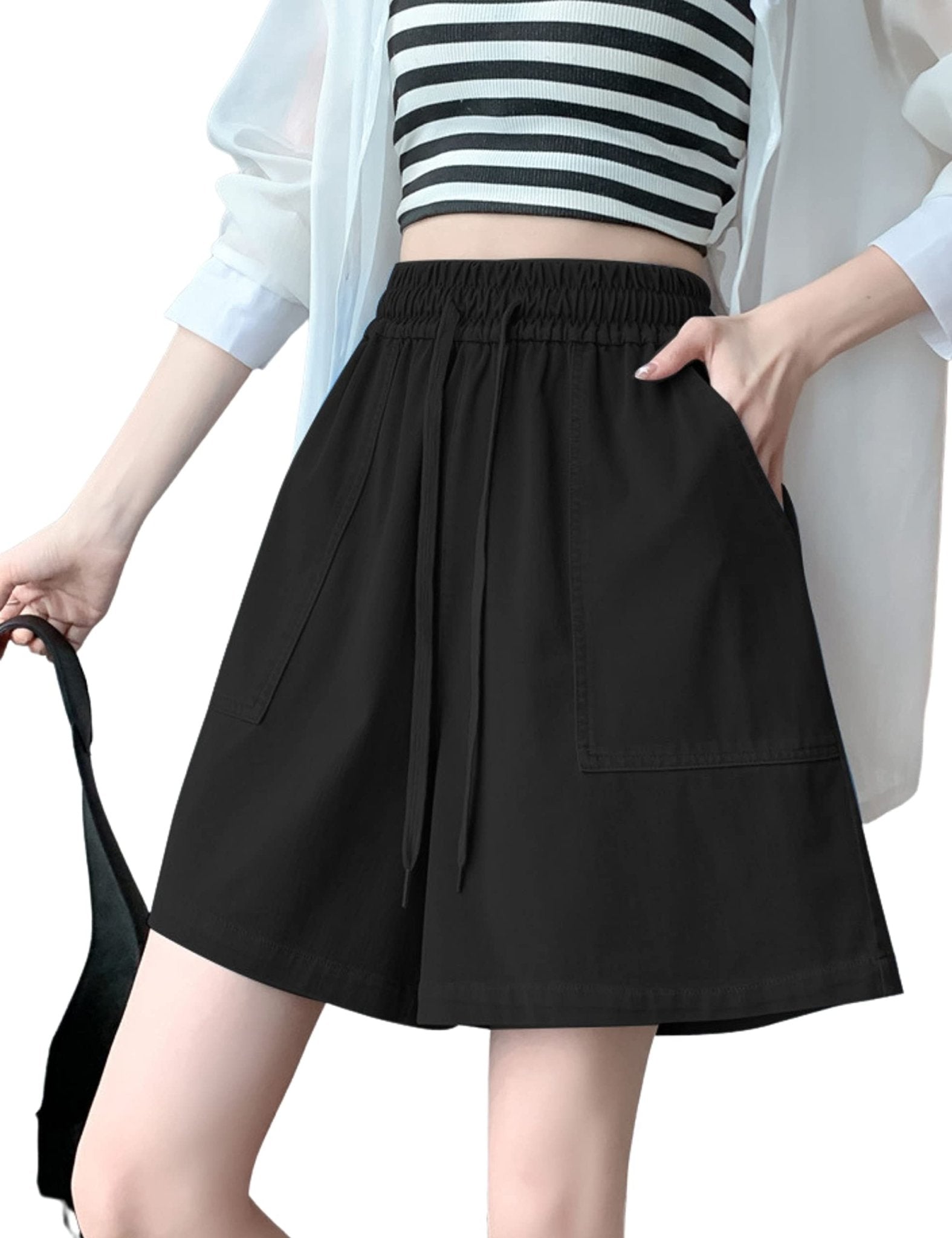 Unilexi Womens Fashion Ripped Fringe Jeans Shorts High Waisted Sequins Distressed Frayed Denim Shorts