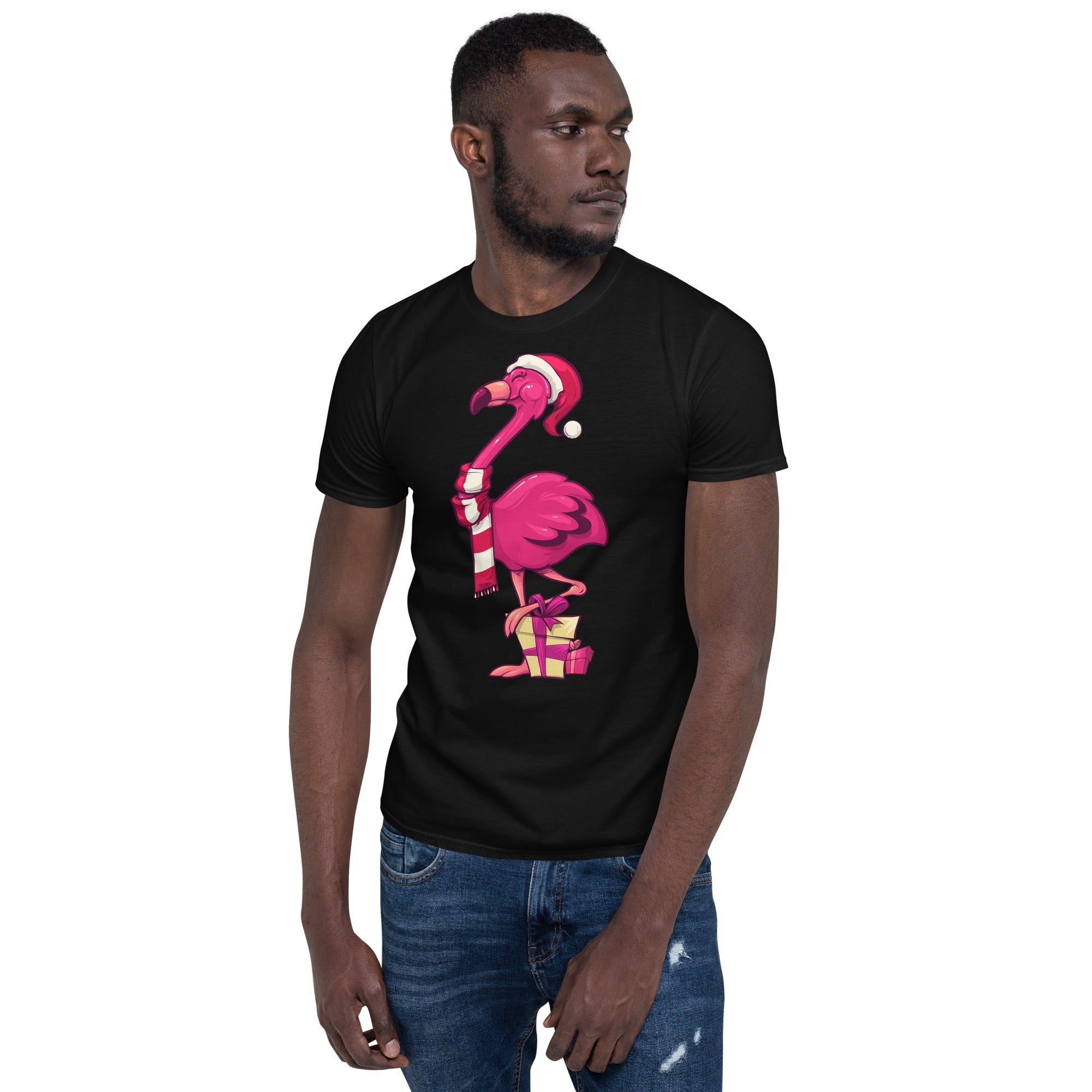 Original The Popular Flamingo Christmas T-Shirt