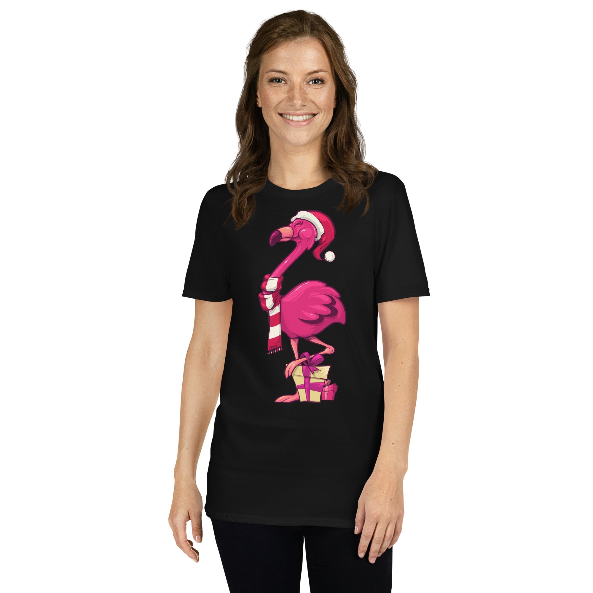 Original The Popular Flamingo Christmas T-Shirt