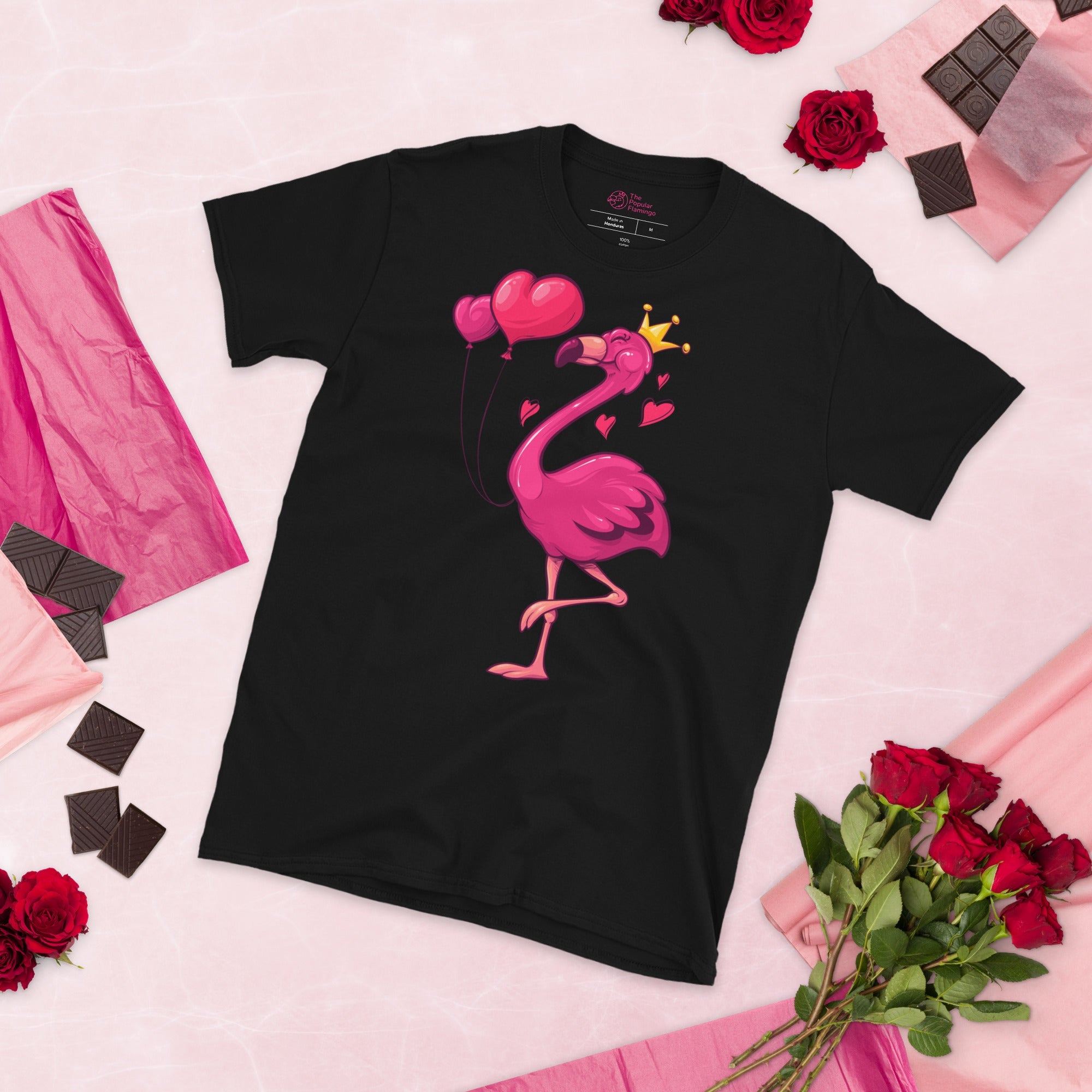 Original The Popular Flamingo Valentine's Day T-Shirt