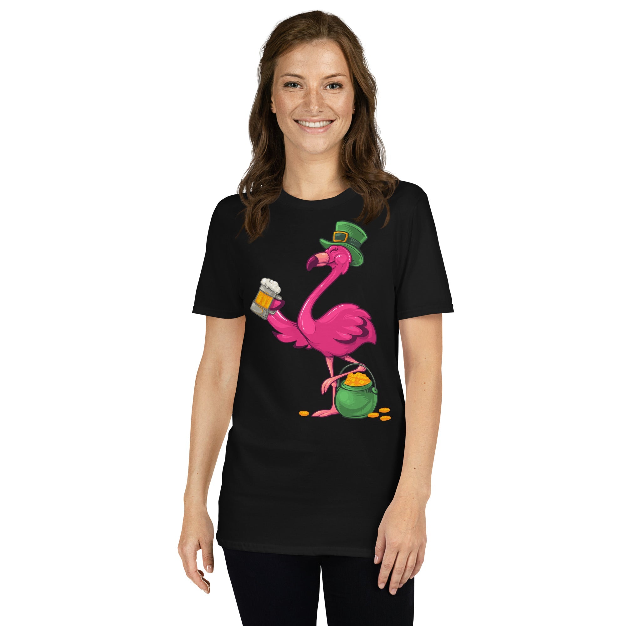Original The Popular Flamingo St. Patrick's Day T-Shirt