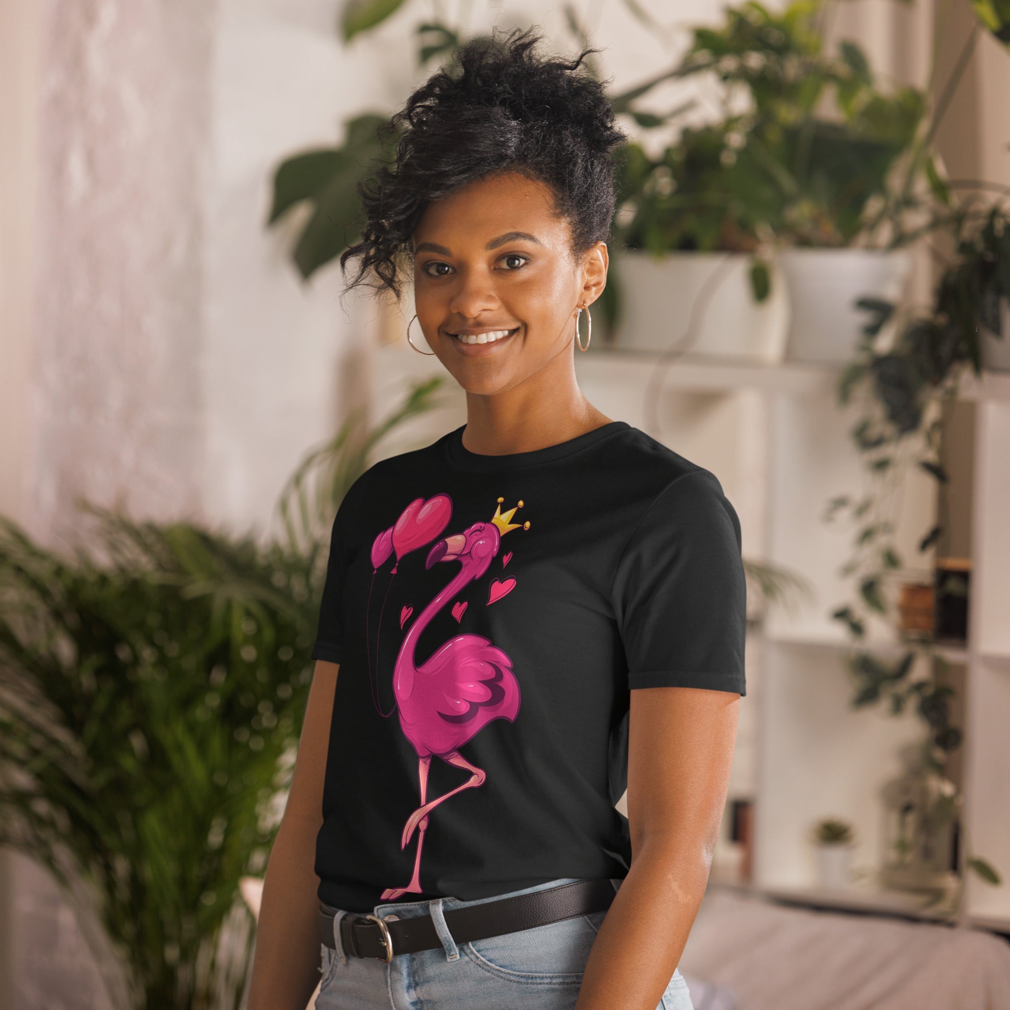 Original The Popular Flamingo Valentine's Day T-Shirt