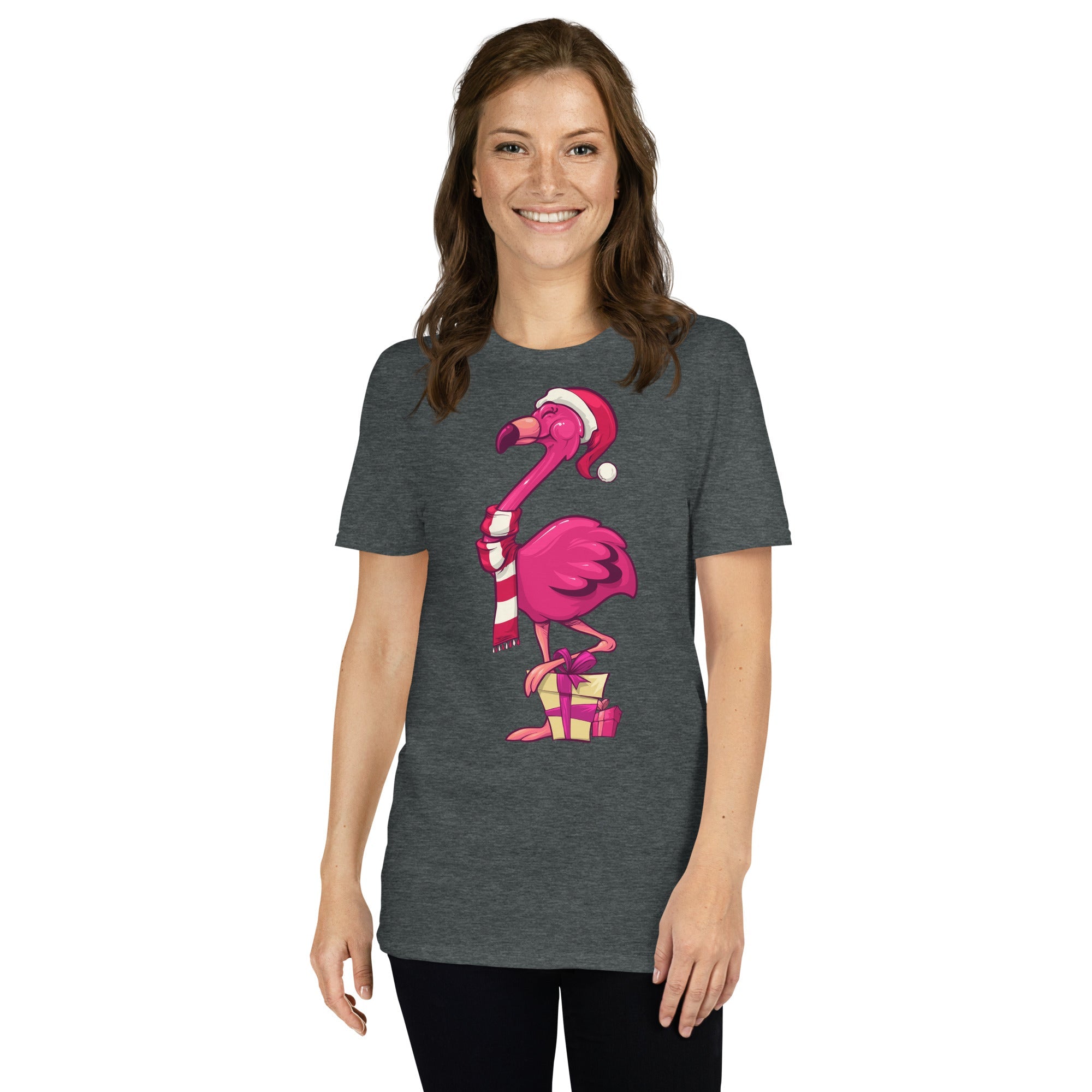 Original The Popular Flamingo Christmas T-Shirt